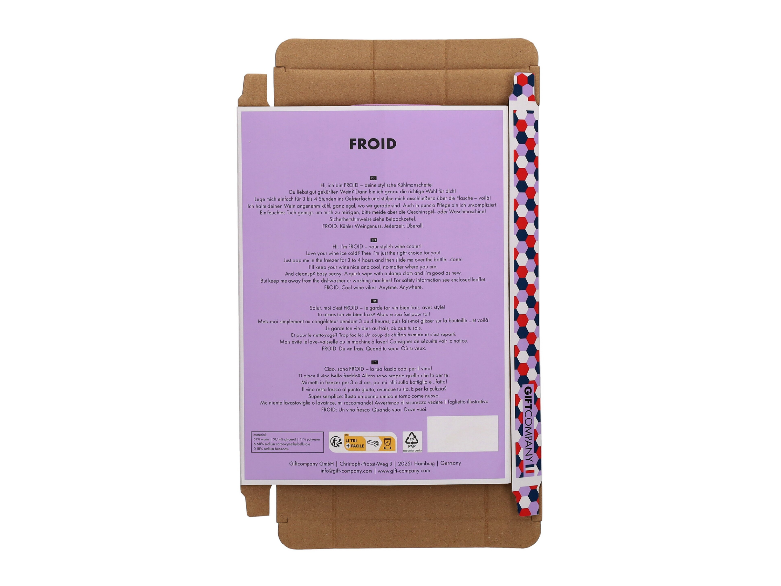 Giftcompany Froid Kühlmanschette Fisch grün 23,5cm - Produktbild 4