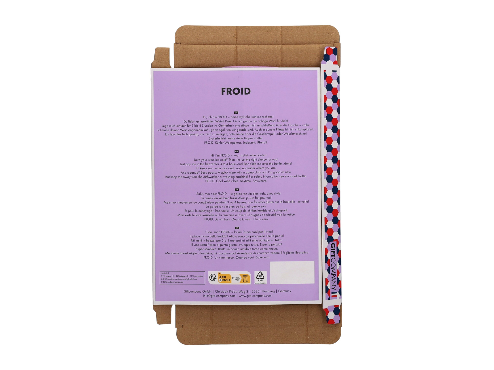 Giftcompany Froid Kühlmanschette Studio château grün 23,5cm - Produktbild 3