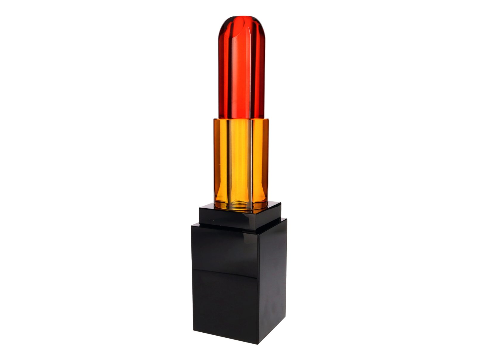 Giftcompany Dioptrics Liplux Vase schwarz/rot 33,5cm - Produktbild 1