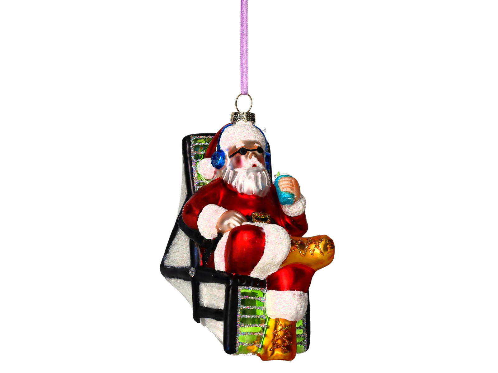Giftcompany Hänger Santa im Stuhl mit Drink rot 11cm (1 Stück)