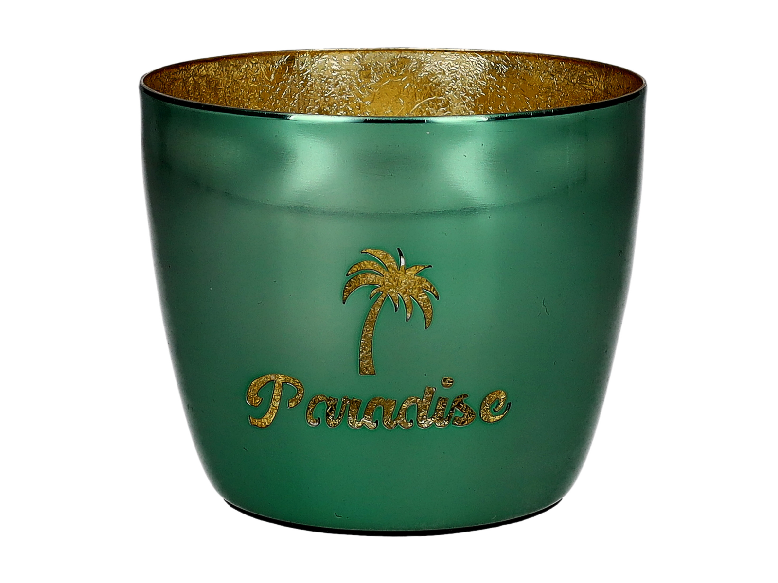 Giftcompany Madras Windlicht M Paradise hellgrün/gold 8,5cm - Produktbild 1