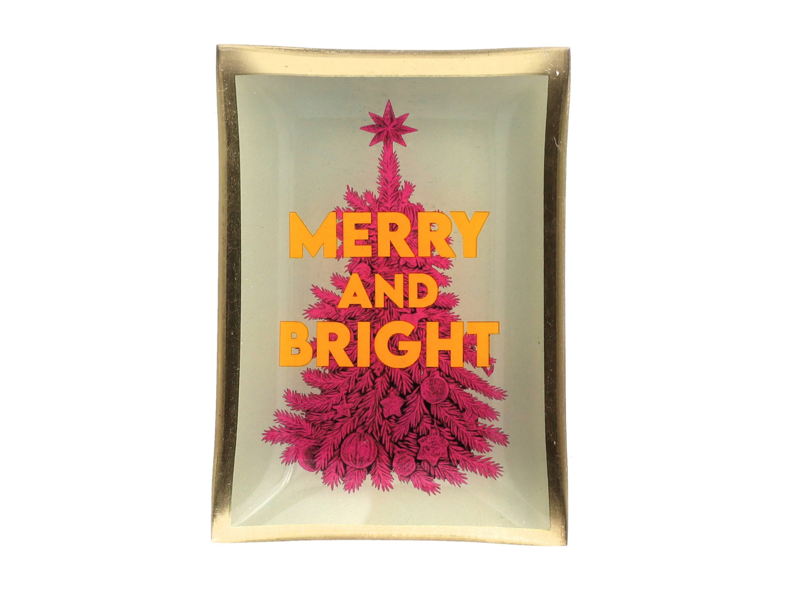 Giftcompany Love Plates Glasteller M Merry and bright 10cm
