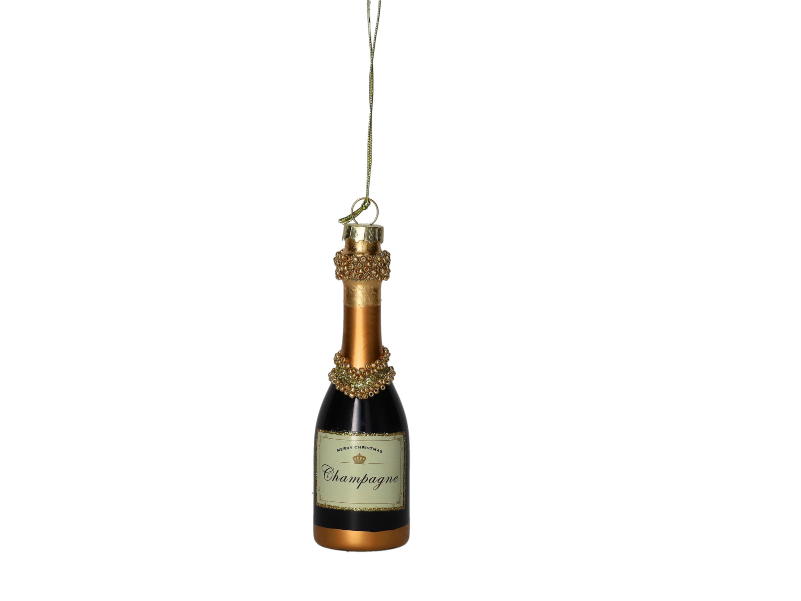 Giftcompany Hänger Champagner Merry Christmas 4cm (1 Stück)