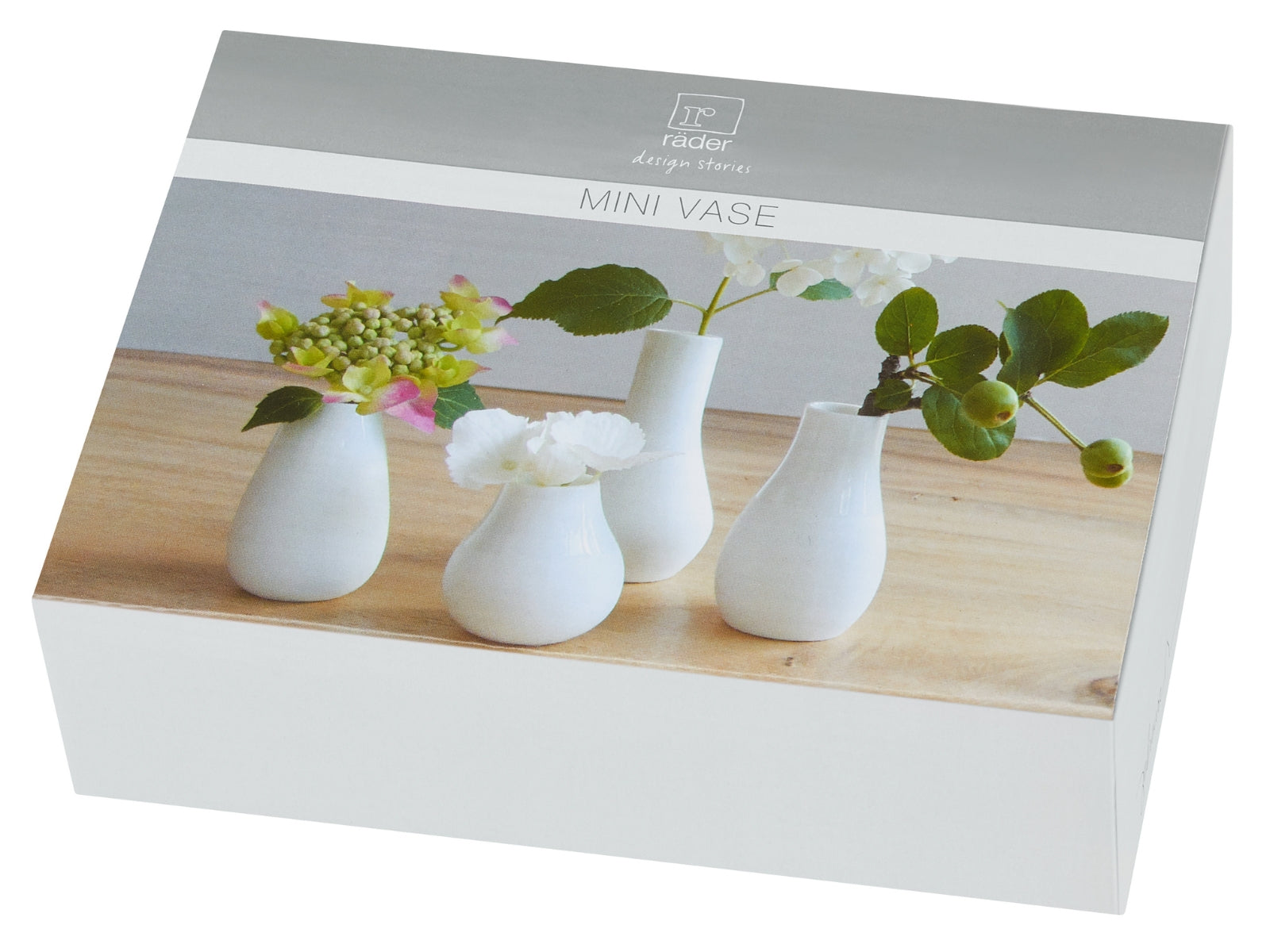 räder Minivasen weiß Set4 - Produktbild 1