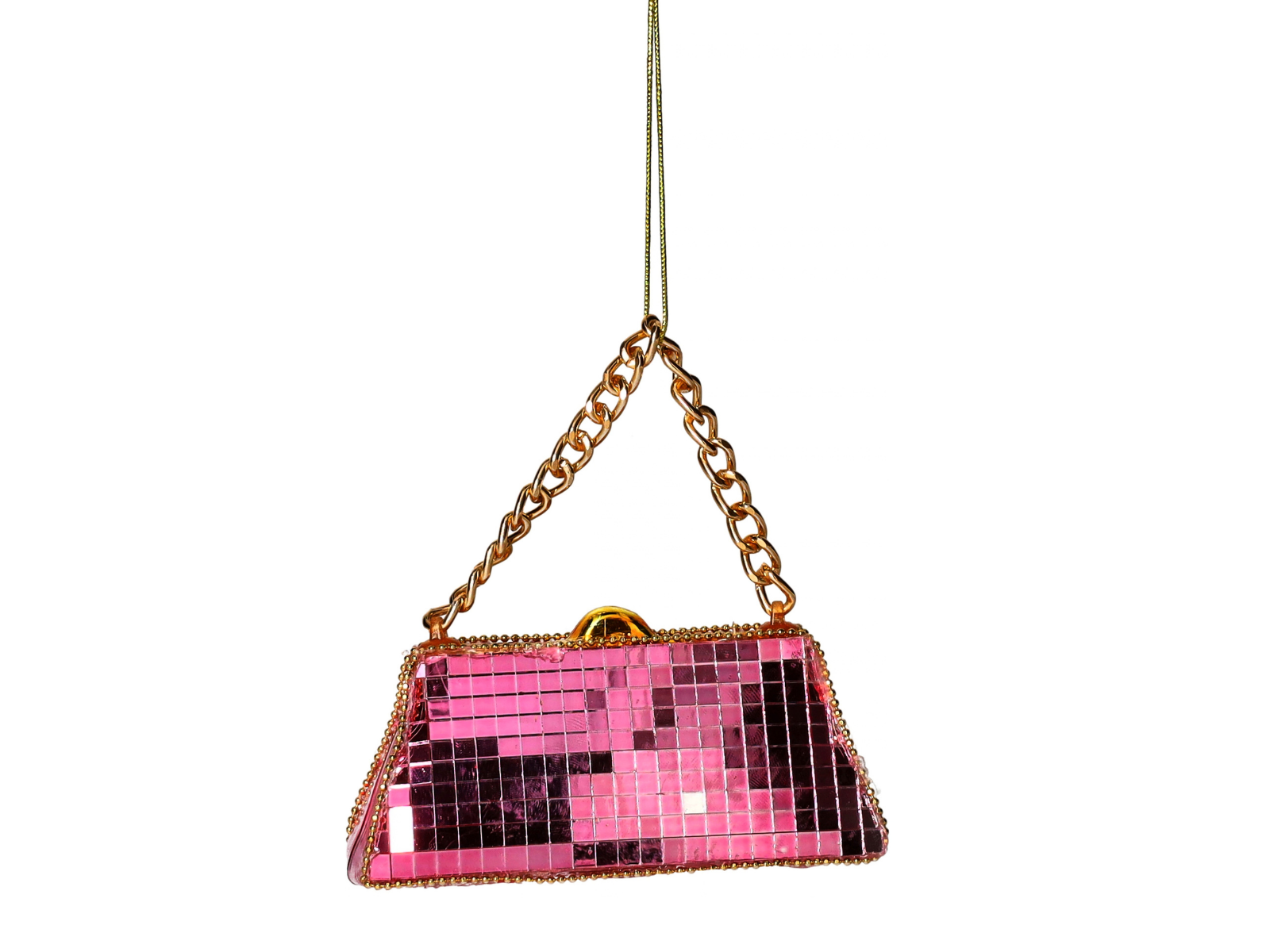 Giftcompany Hänger Handtasche Spiegel rosa 10cm (1 Stück)