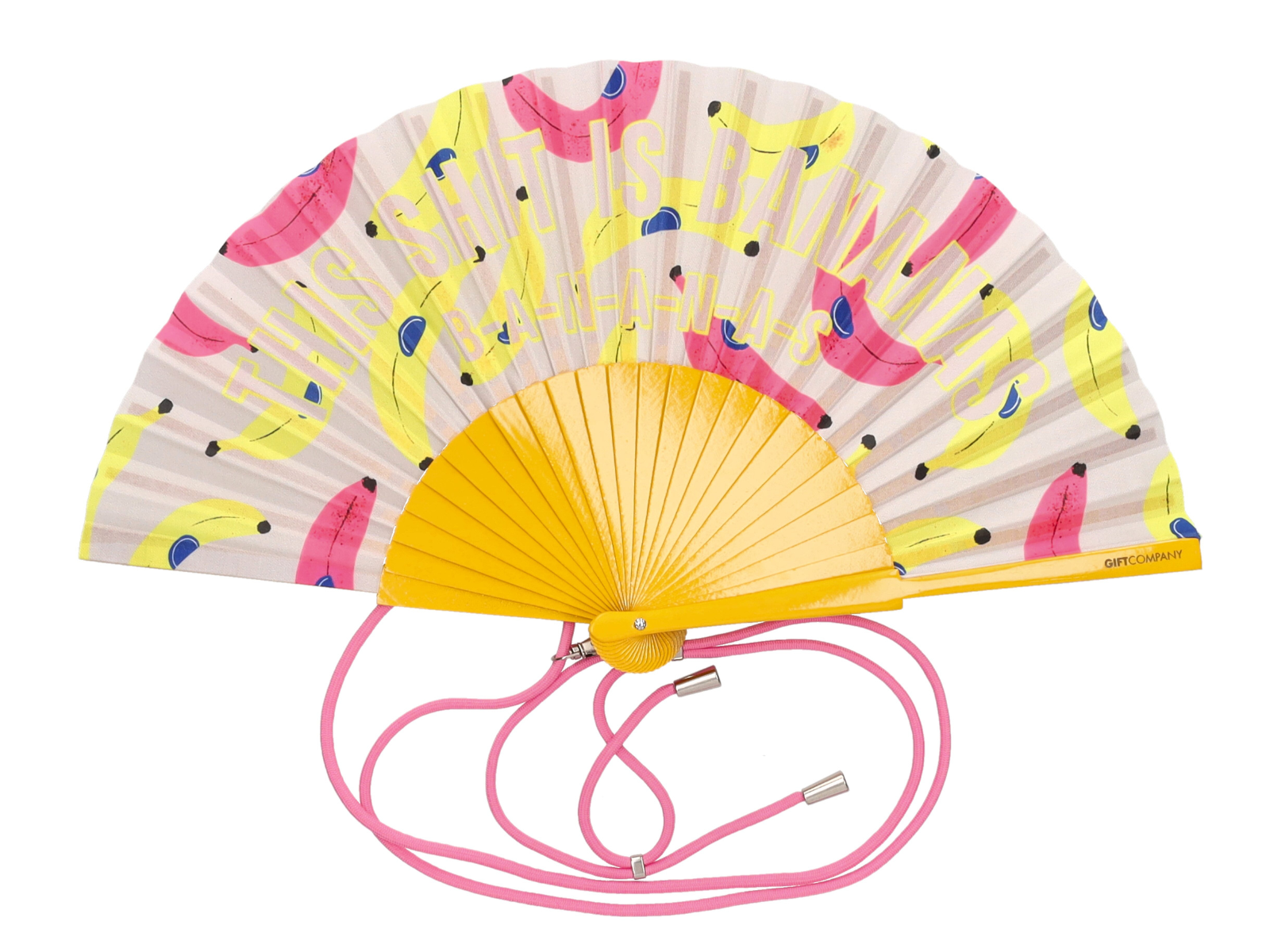 Giftcompany Fififan Fächer Bananas gelb 23cm - Produktbild 1