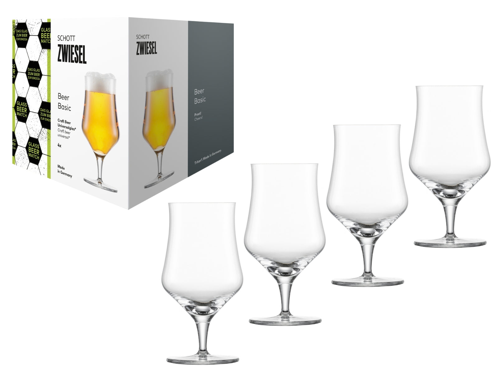 SCHOTT ZWIESEL Beer Basic Craft Universal 0,3l Set 4tlg - Produktbild 1