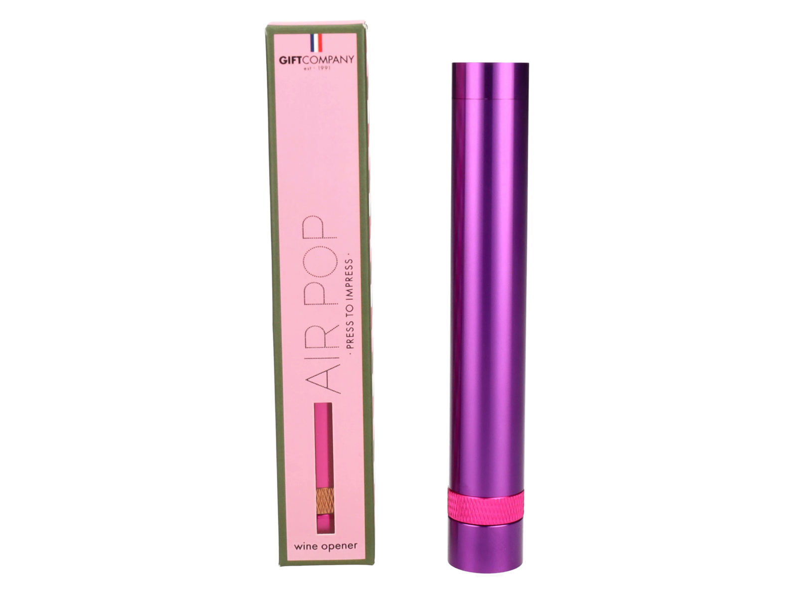 Giftcompany Air Pop Weinöffner lila 14cm - Produktbild 1
