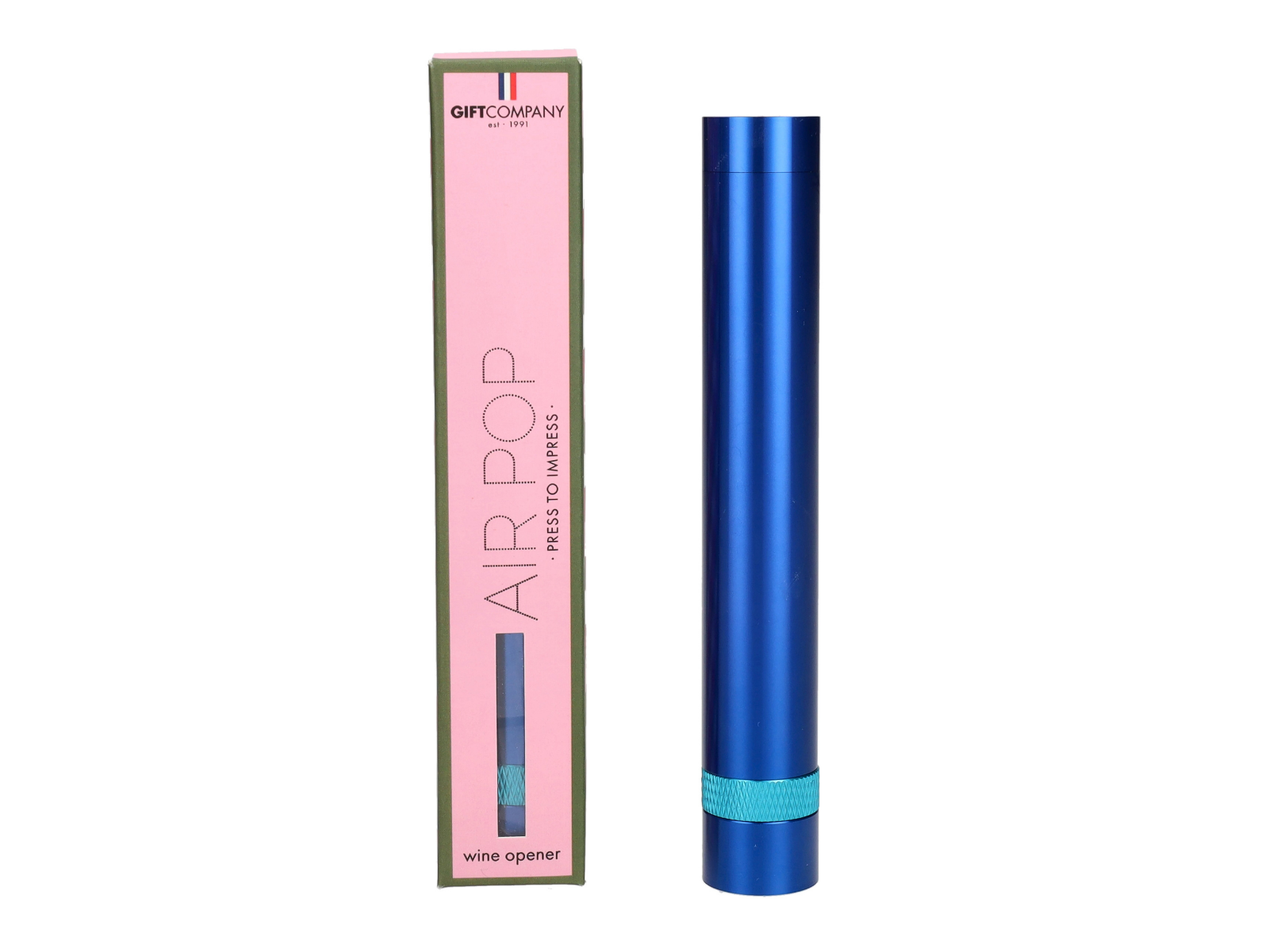 Giftcompany Air Pop Weinöffner blau 14cm - Produktbild 1