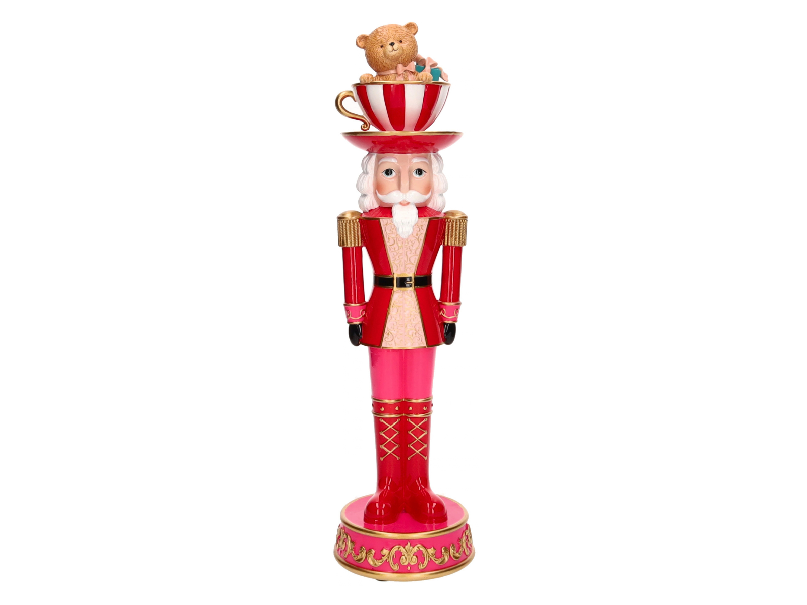 Giftcompany Noce Nussknacker mit Bär in Tasse rot 45cm