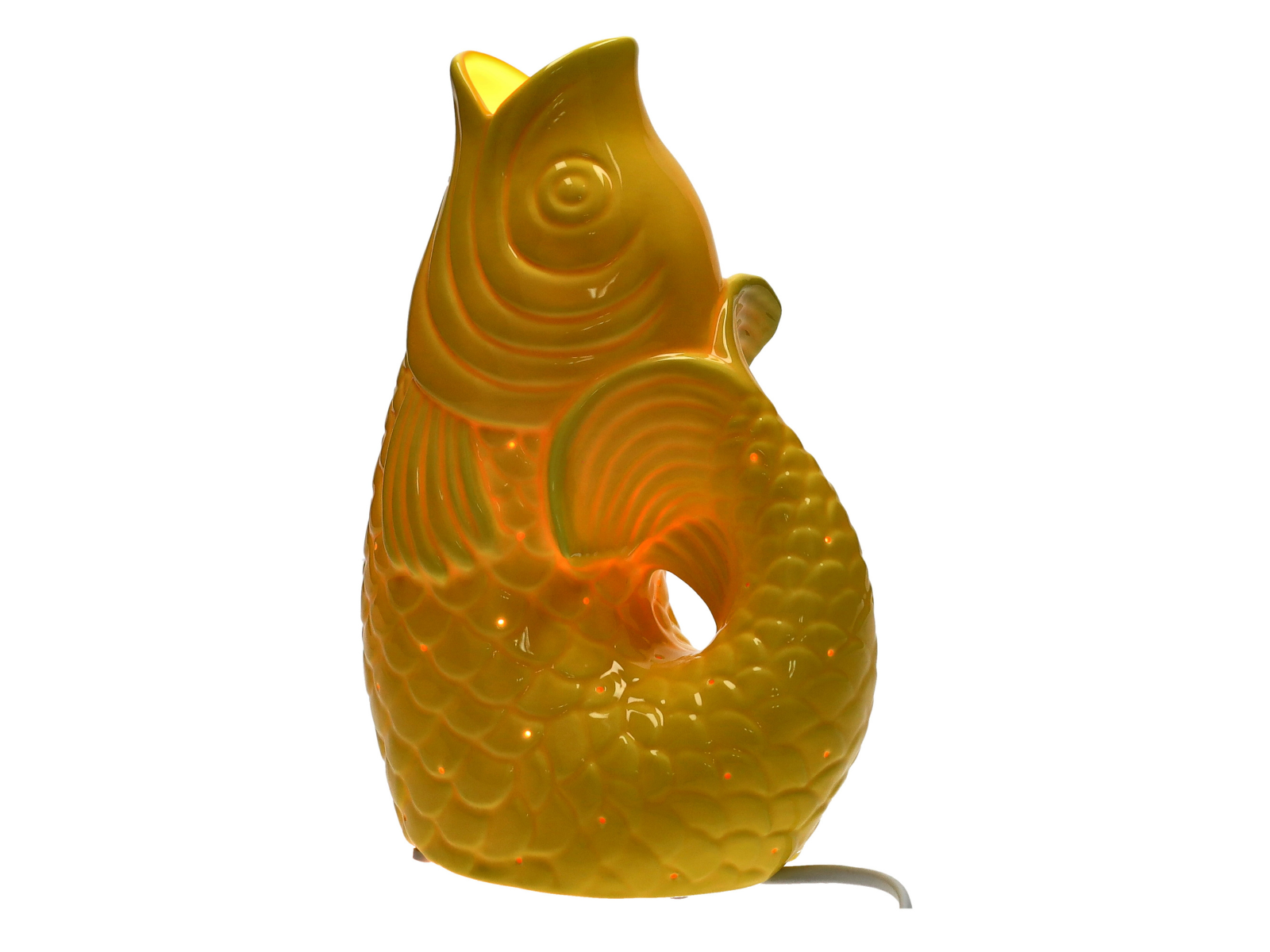 Giftcompany Monsieur Carafon Fisch Lampe XS gelb 25cm - Produktbild 1