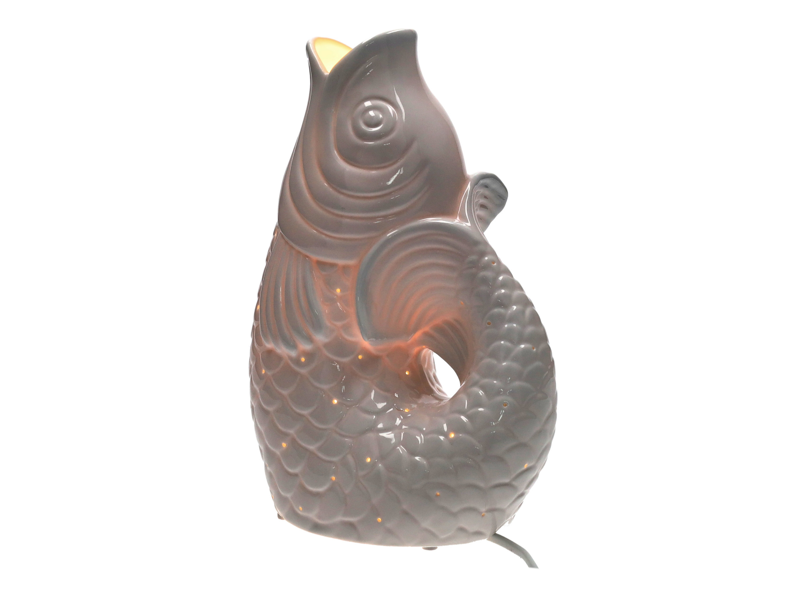 Giftcompany Monsieur Carafon Fisch Lampe XS weiß 25cm - Produktbild 1