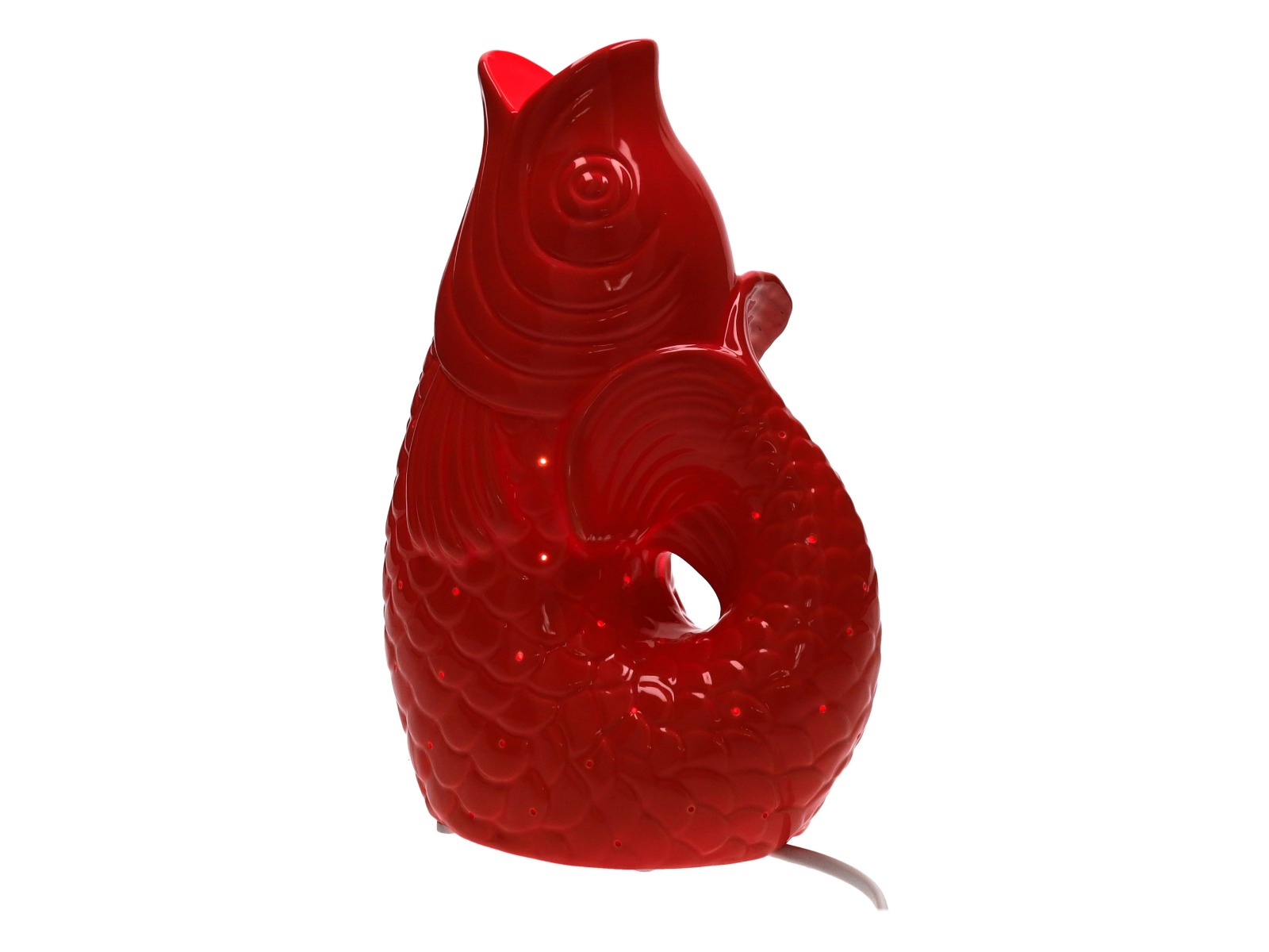 Giftcompany Monsieur Carafon Fisch Lampe XS rot 25cm - Produktbild 1