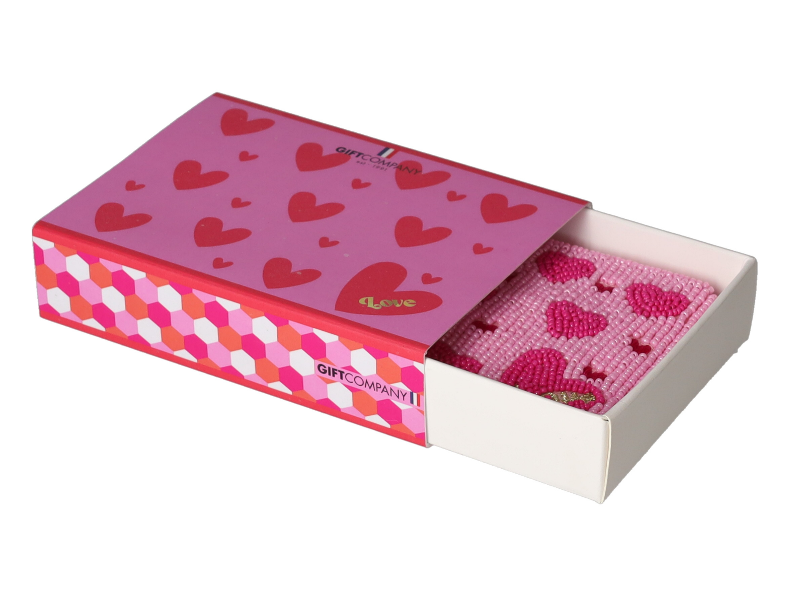 Giftcompany Elodie Kosmetiktasche XS Herzen pink 12cm - Produktbild 3