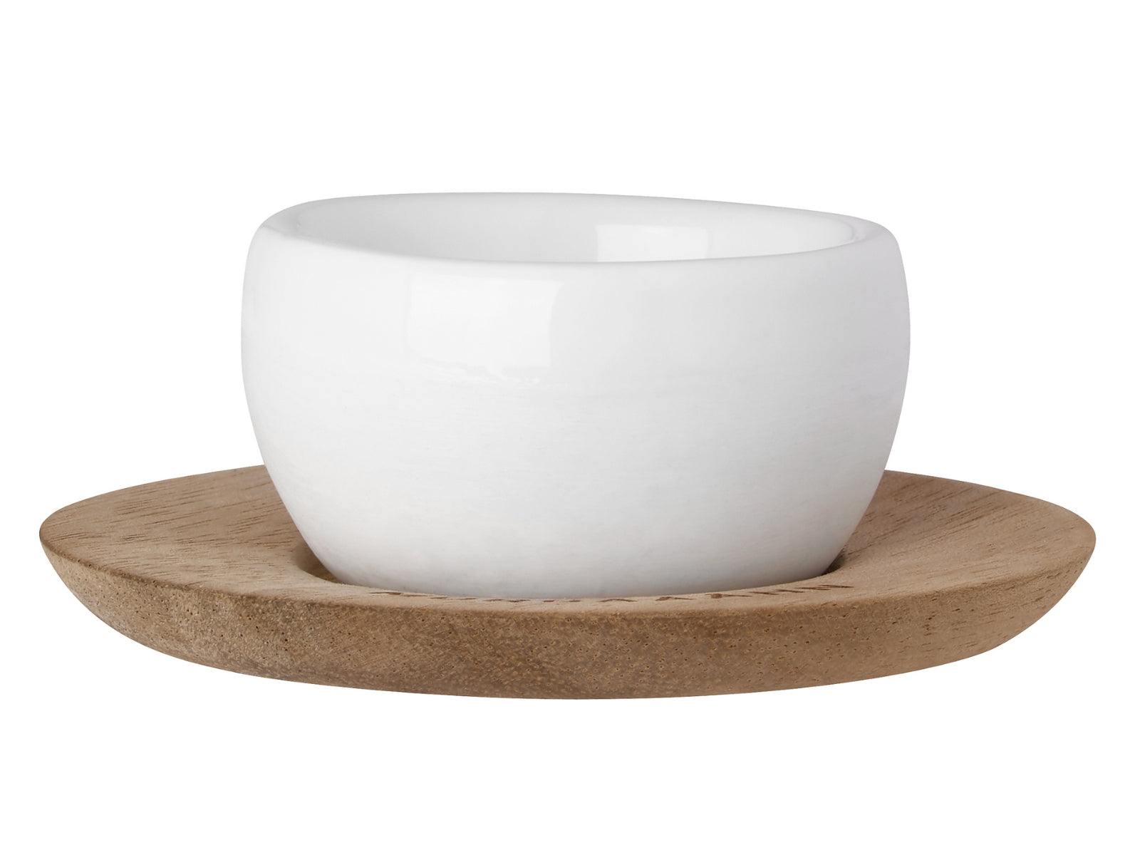 räder Eierbecher mit Unterteller MORGÄÄÄHN weiß 7x3cm - Produktbild 1