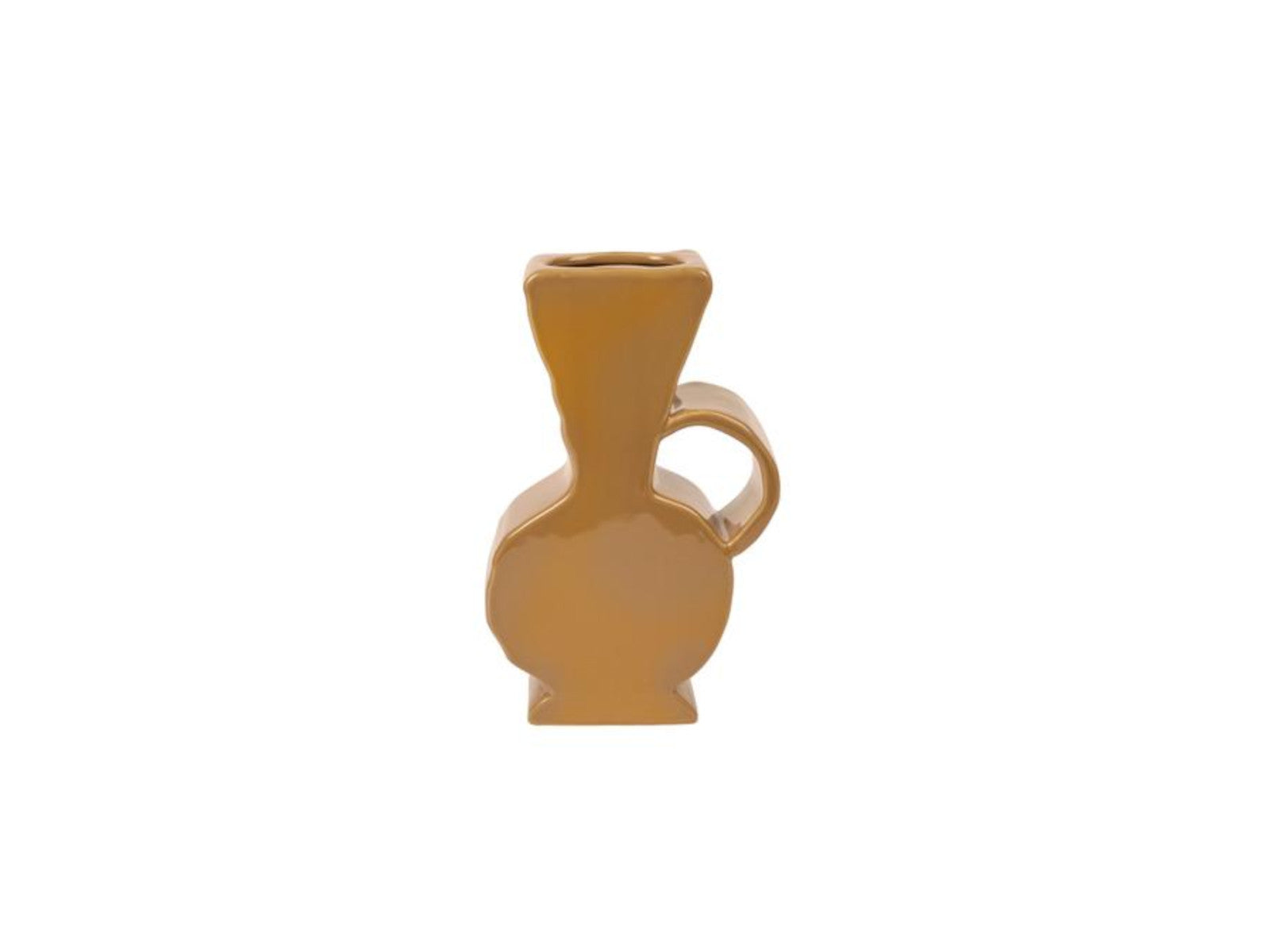 Broste Copenhagen Etta Vase Cinnamon Sand 19x8x30cm Freisteller 1