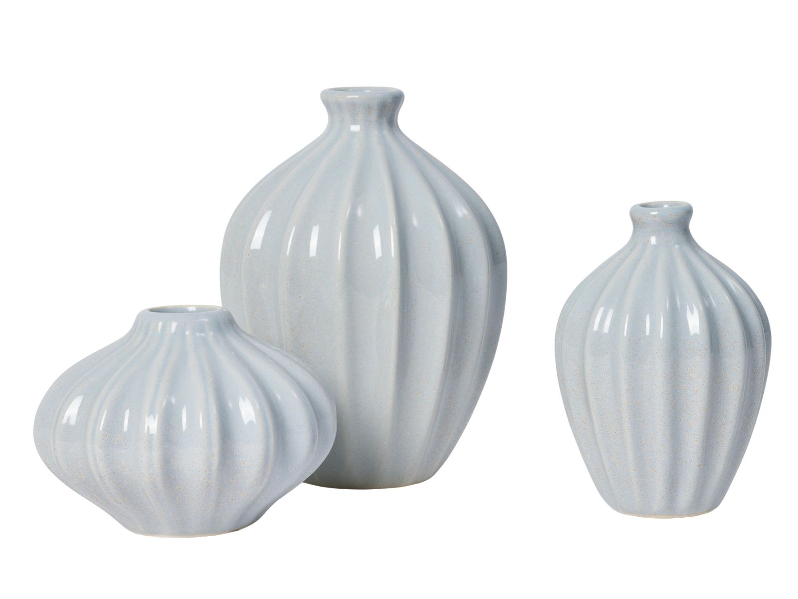 Broste Copenhagen Amalie Vase Light Blue Set 3tlg - Produktbild 1