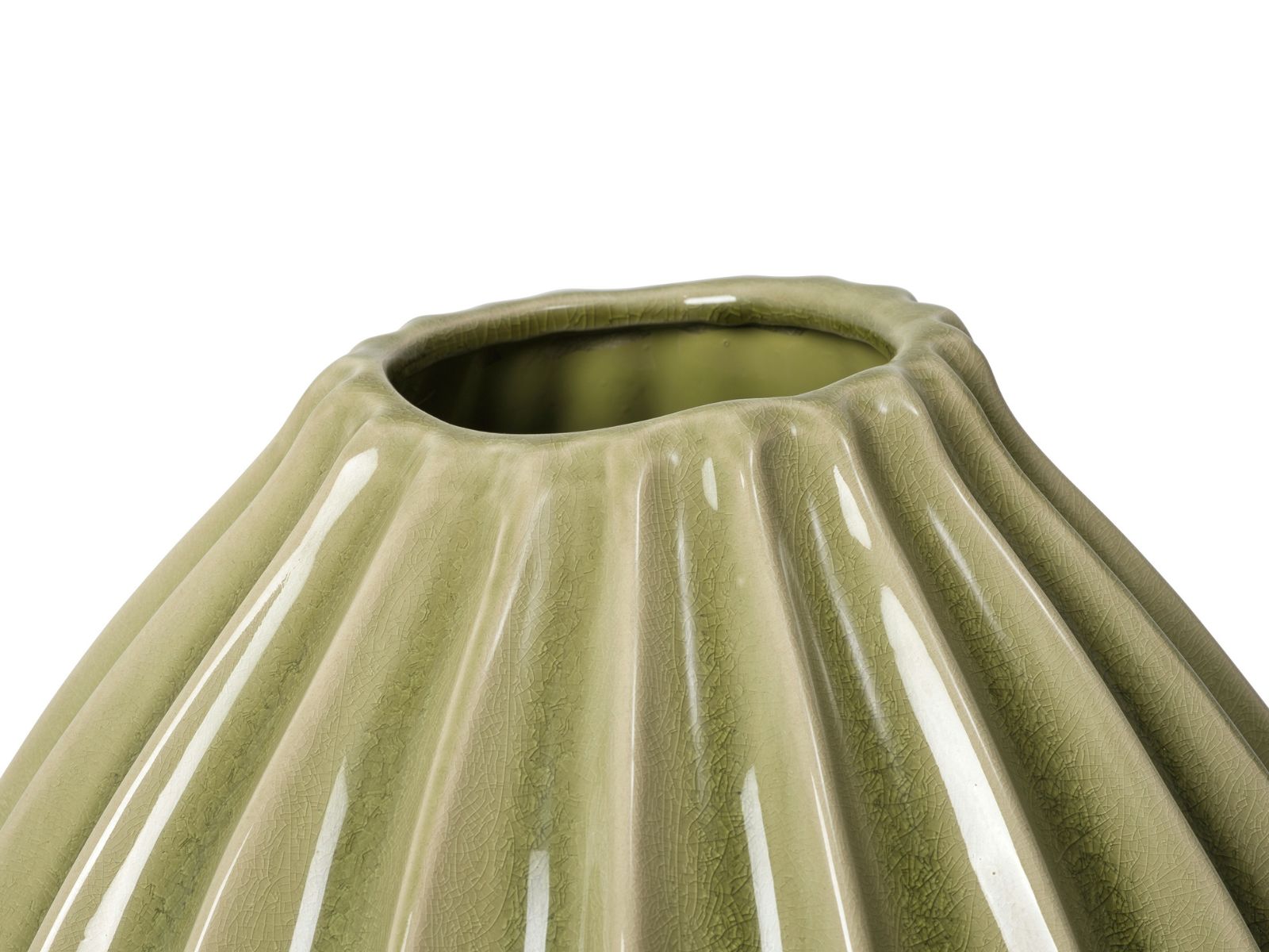 Broste Copenhagen Wide Vase L Dry sage 30cm - Produktbild 2