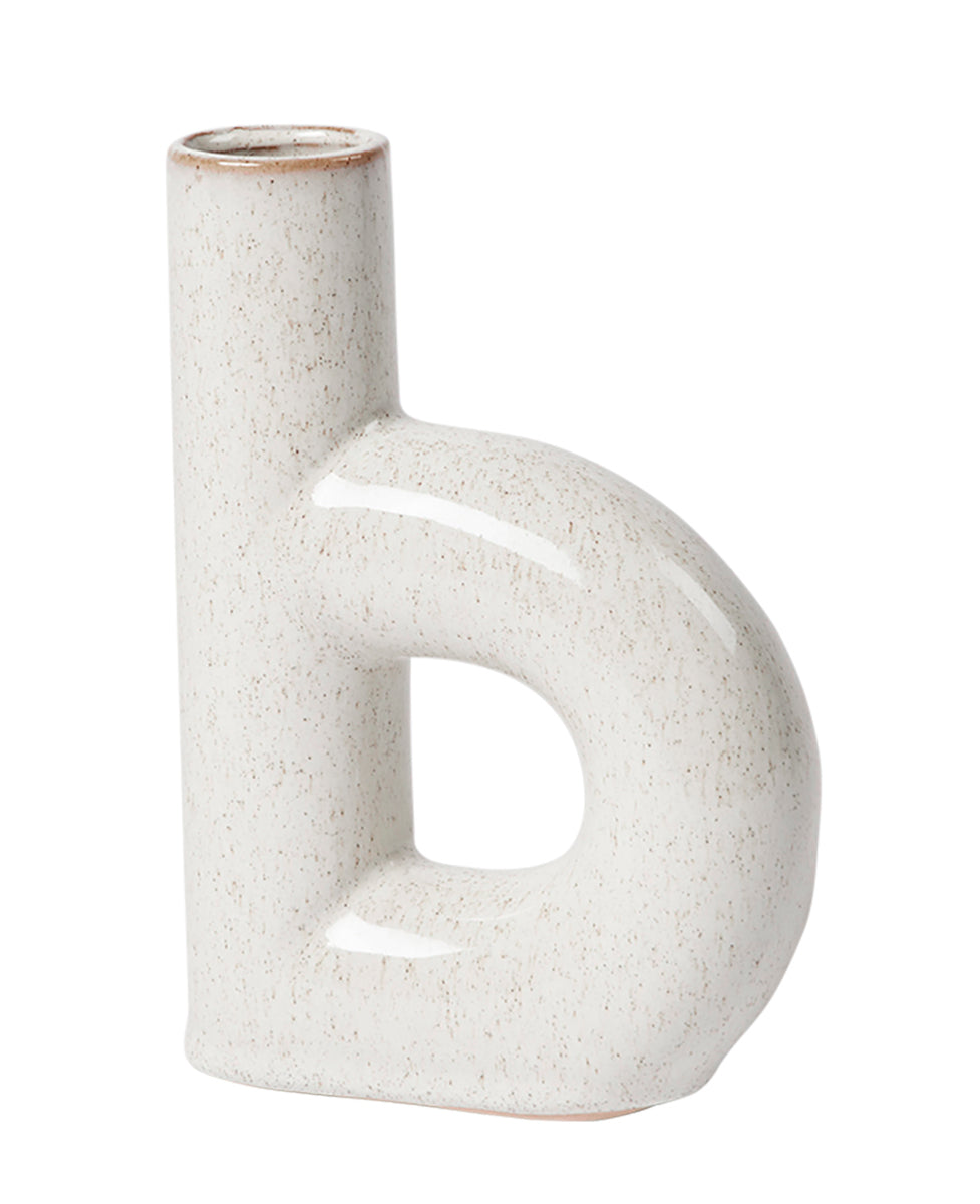 Broste Copenhagen Hector Vase B Rainy Day Grey 4,5x13x19cm