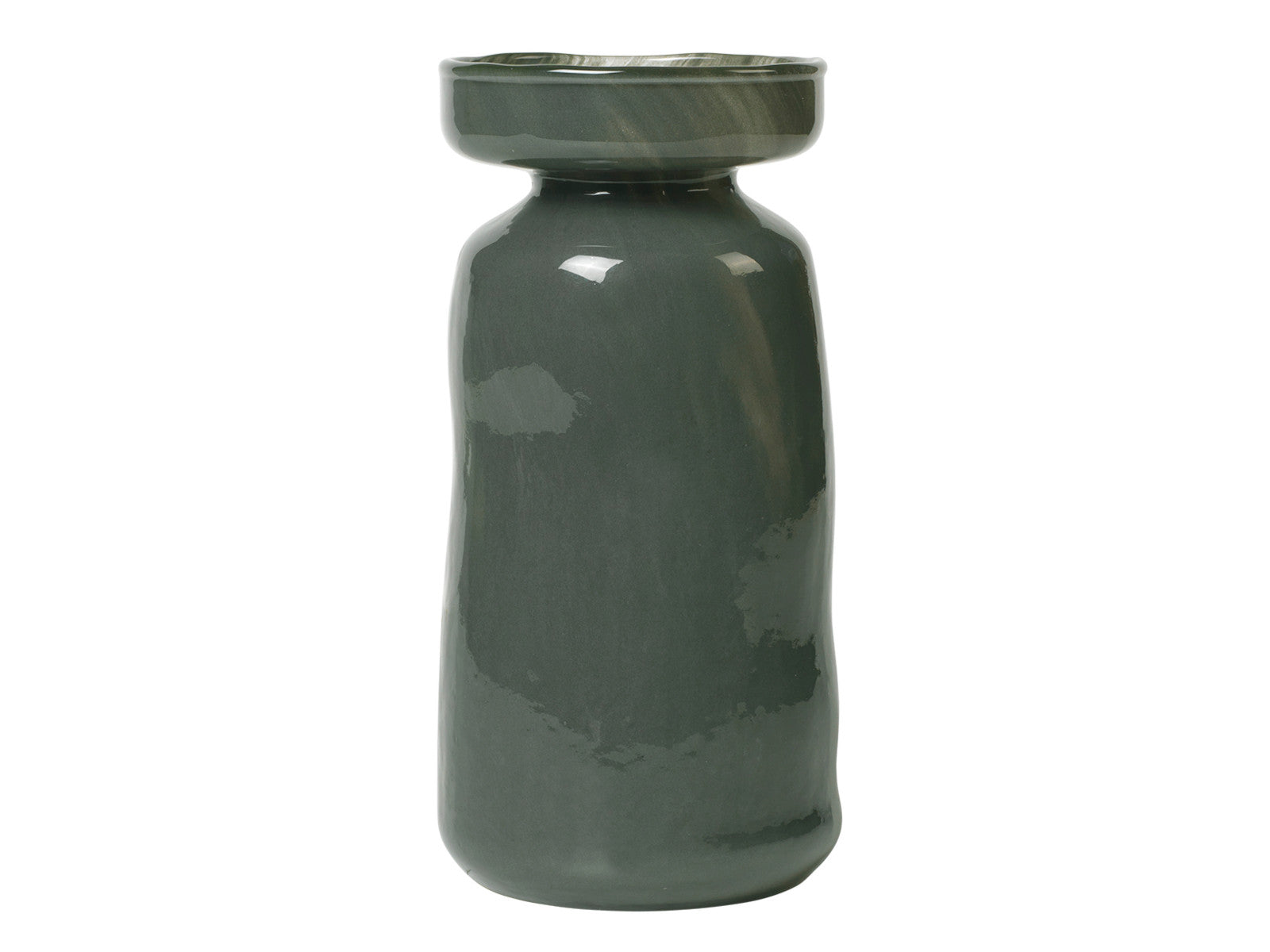 Broste Copenhagen Solai Vase dark green 19,5cm Freisteller 1