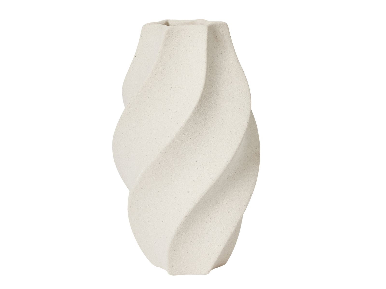 Broste Copenhagen Odette Vase weiß 32cm