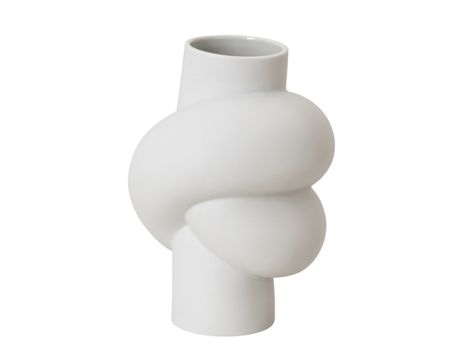 Rosenthal Node Weiss matt Vase 14 cm Freisteller 1