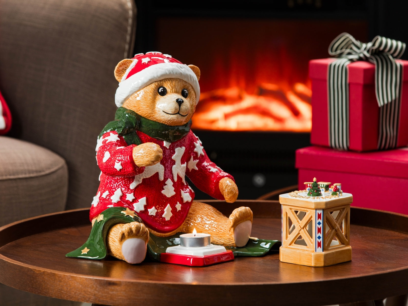 Villeroy & Boch Christmas Toys Memory Teddy mit Windlicht 25cm - Produktbild 3