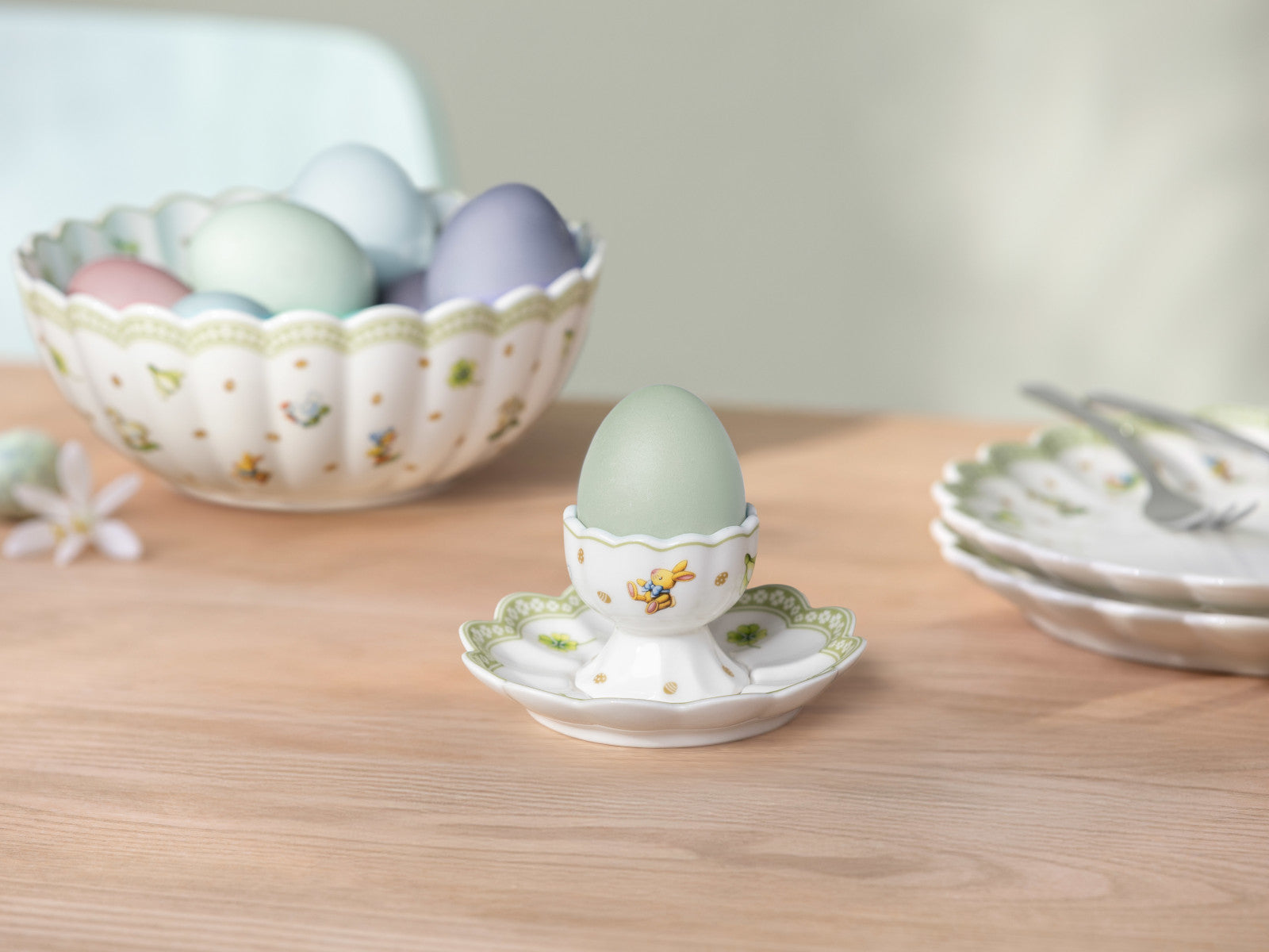 Villeroy & Boch Easter Delight Eierbecher-Unterteller 10cm Set6 Lifestyle 1