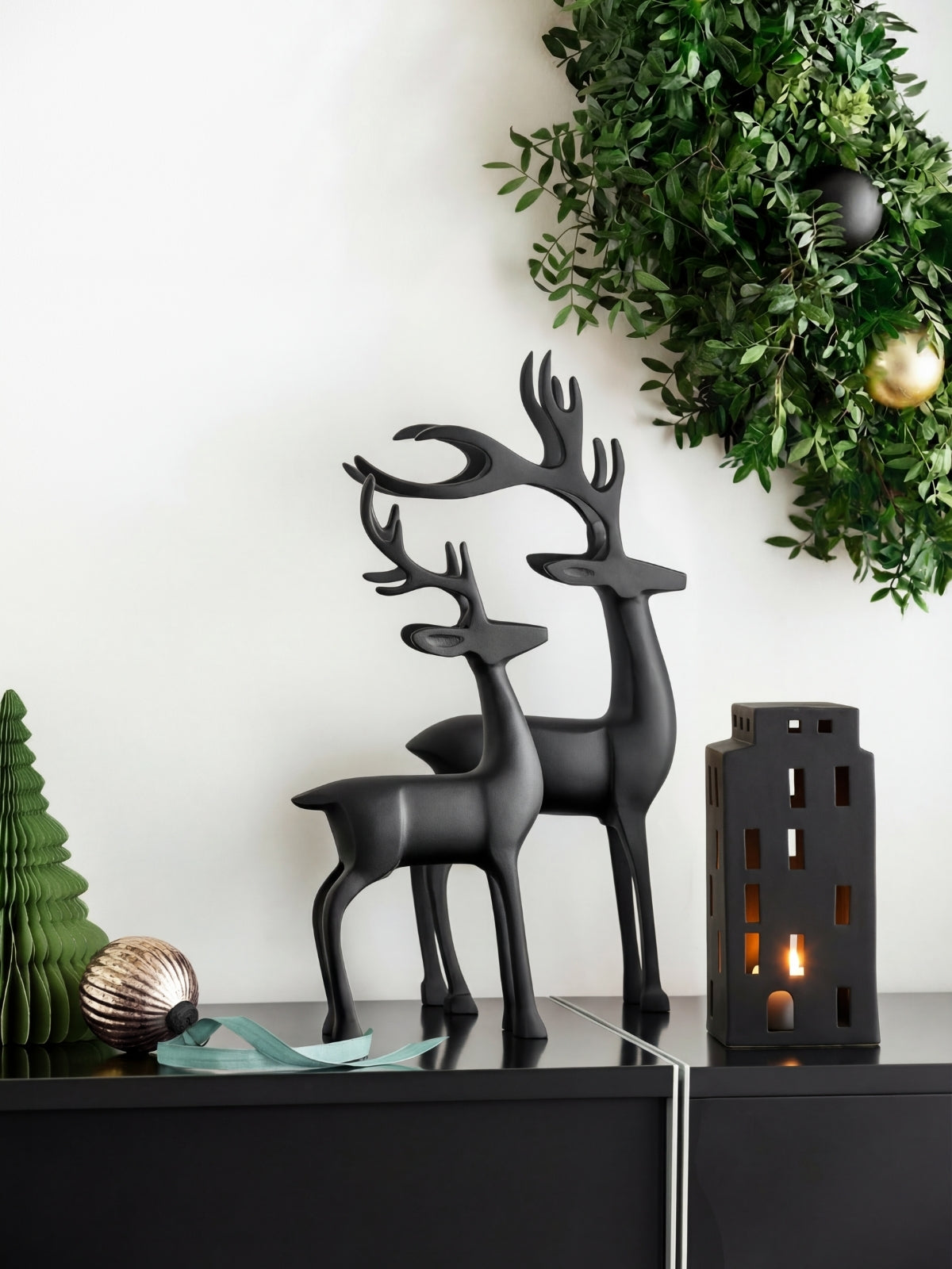 Villeroy & Boch Christmas Chic Windlicht Haus schwarz 30,5cm - Produktbild 3