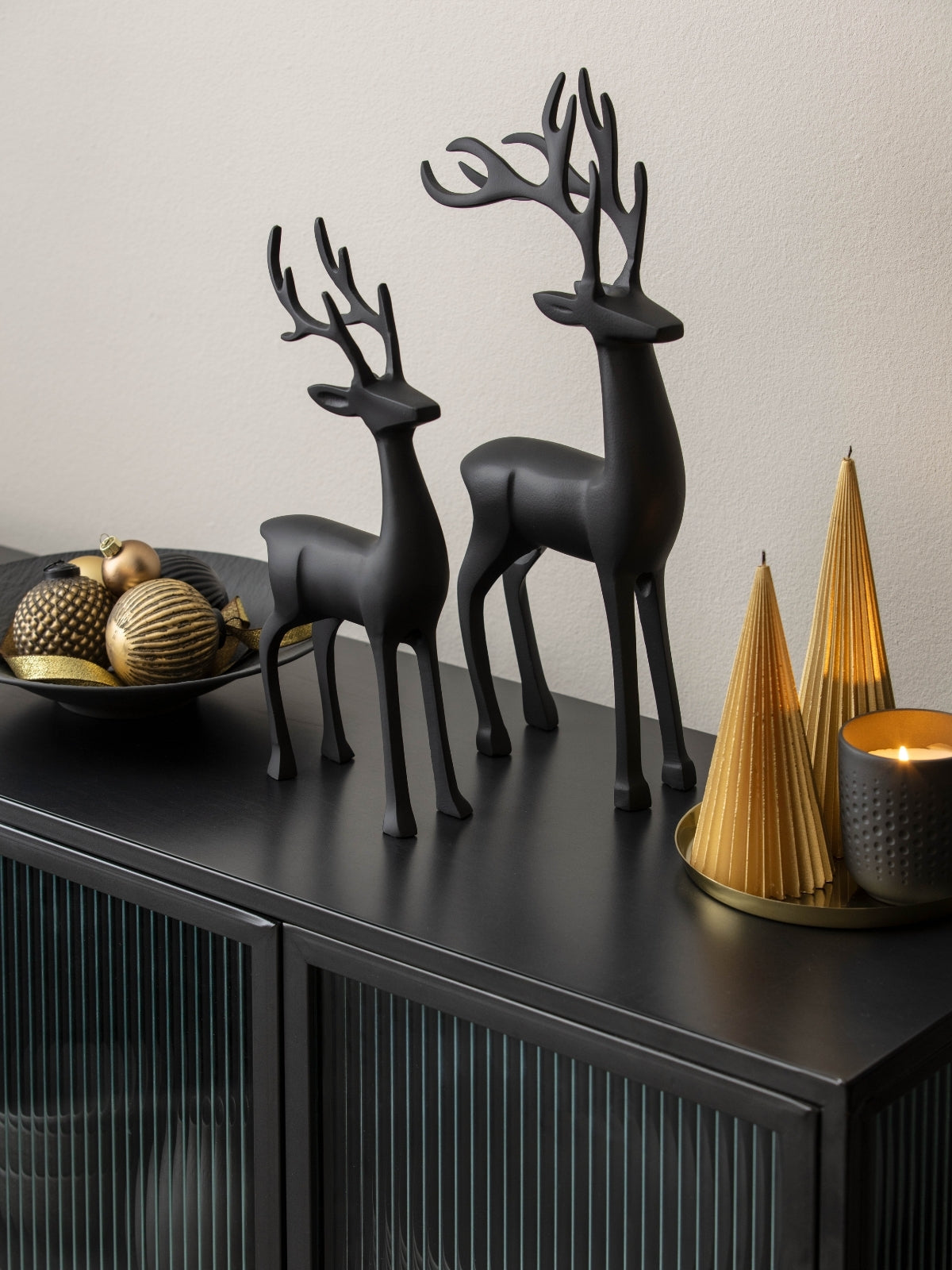 Villeroy & Boch Christmas Chic Hirsch schwarz 44cm - Produktbild 2