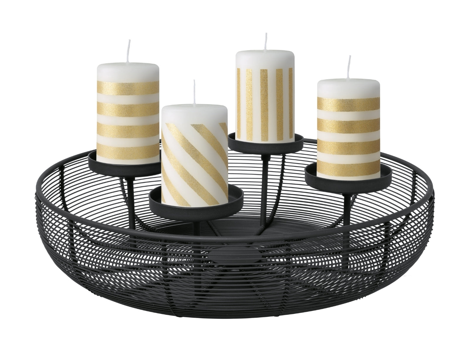 Villeroy & Boch Christmas Chic Adventskranz rund schwarz - Produktbild 1