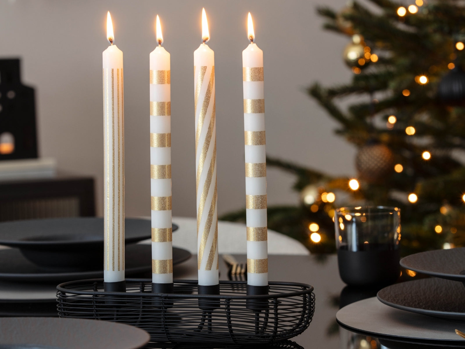 Villeroy & Boch Christmas Chic Adventskranz oval schwarz - Produktbild 3