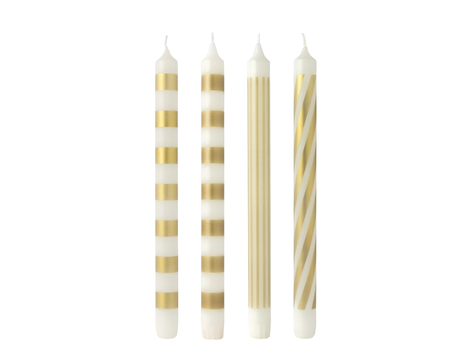 Villeroy & Boch Christmas Chic Stabkerze weiß/gold Set 4tlg - Produktbild 1