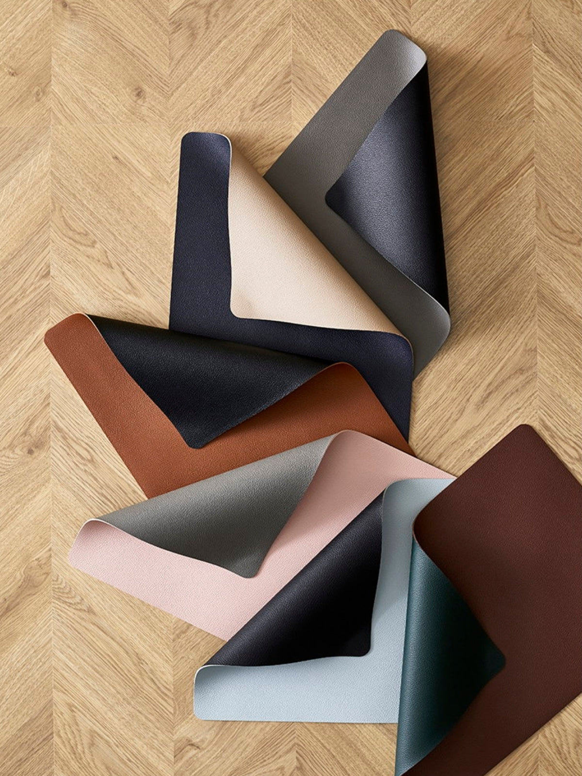 Bitz Tischset schwarz/braun 46x33cm 4er Set - Produktbild 5