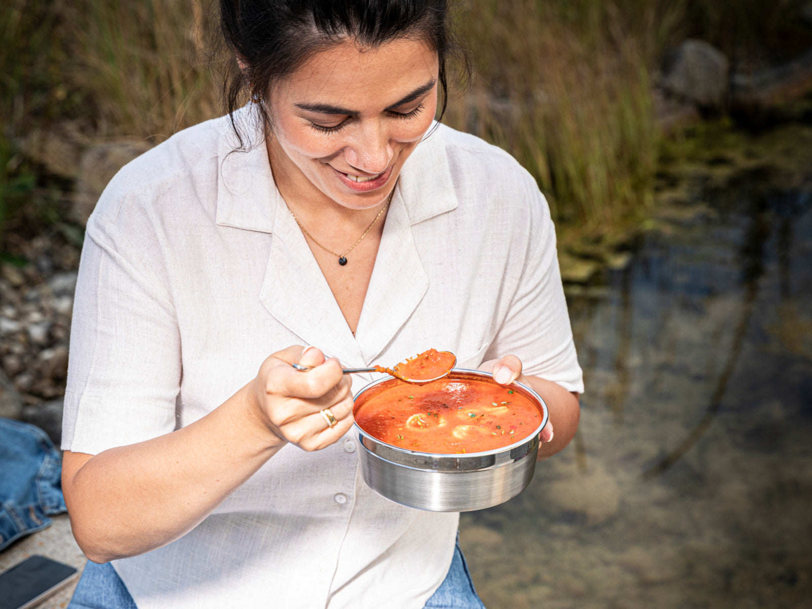 Rösle FLEXX 2GO Dose rund 13,7x13,5cm 0,8l Lifestyle 4