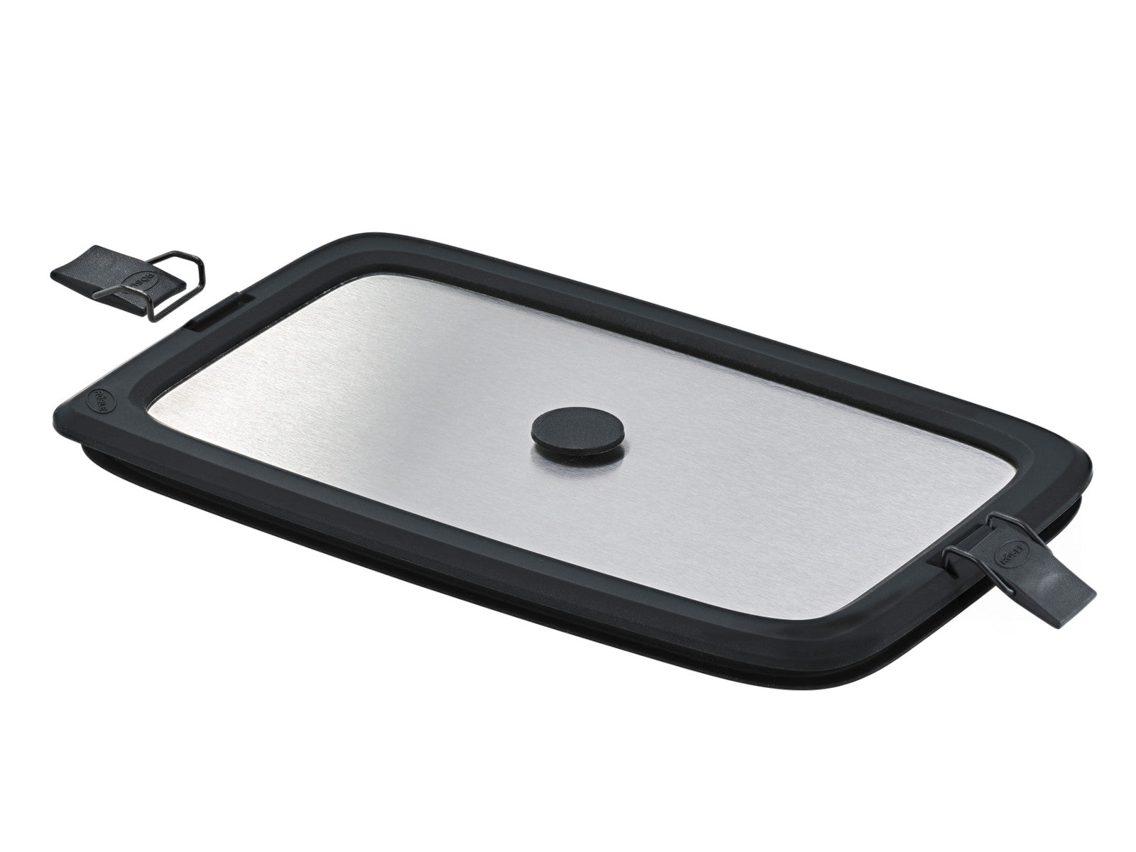Rösle FLEXX 2GO Edelstahldeckel eckig mit Clips 26x16,2cm 1,5l Freisteller 1