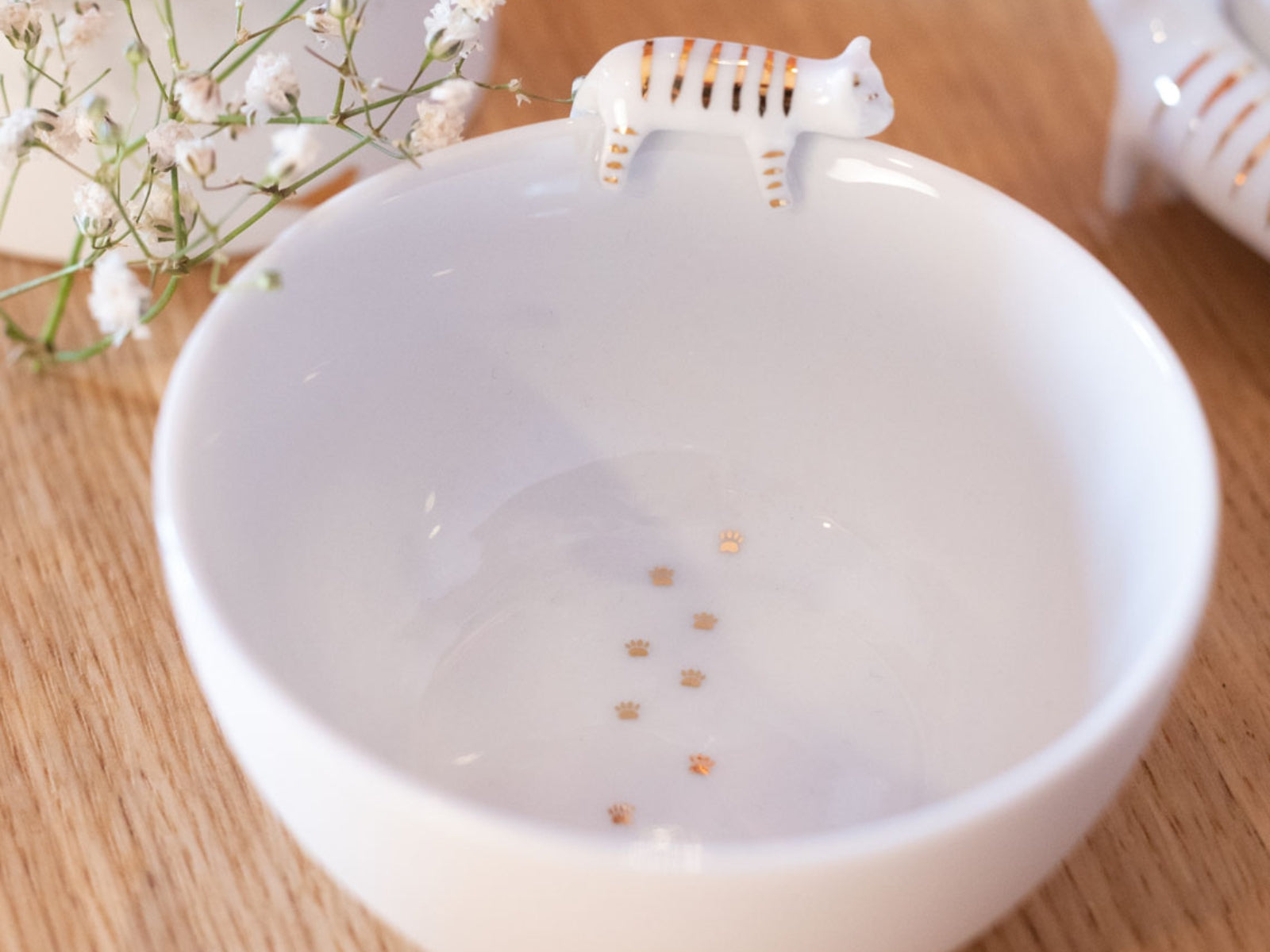 räder Porzellangeschichten Schale Katze weiß 5,5cm - Produktbild 2