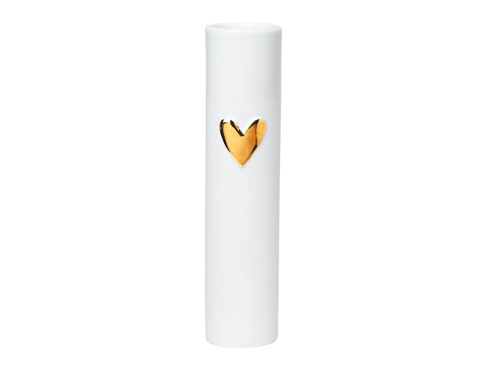 räder Vase Herz gold weiß 17cm