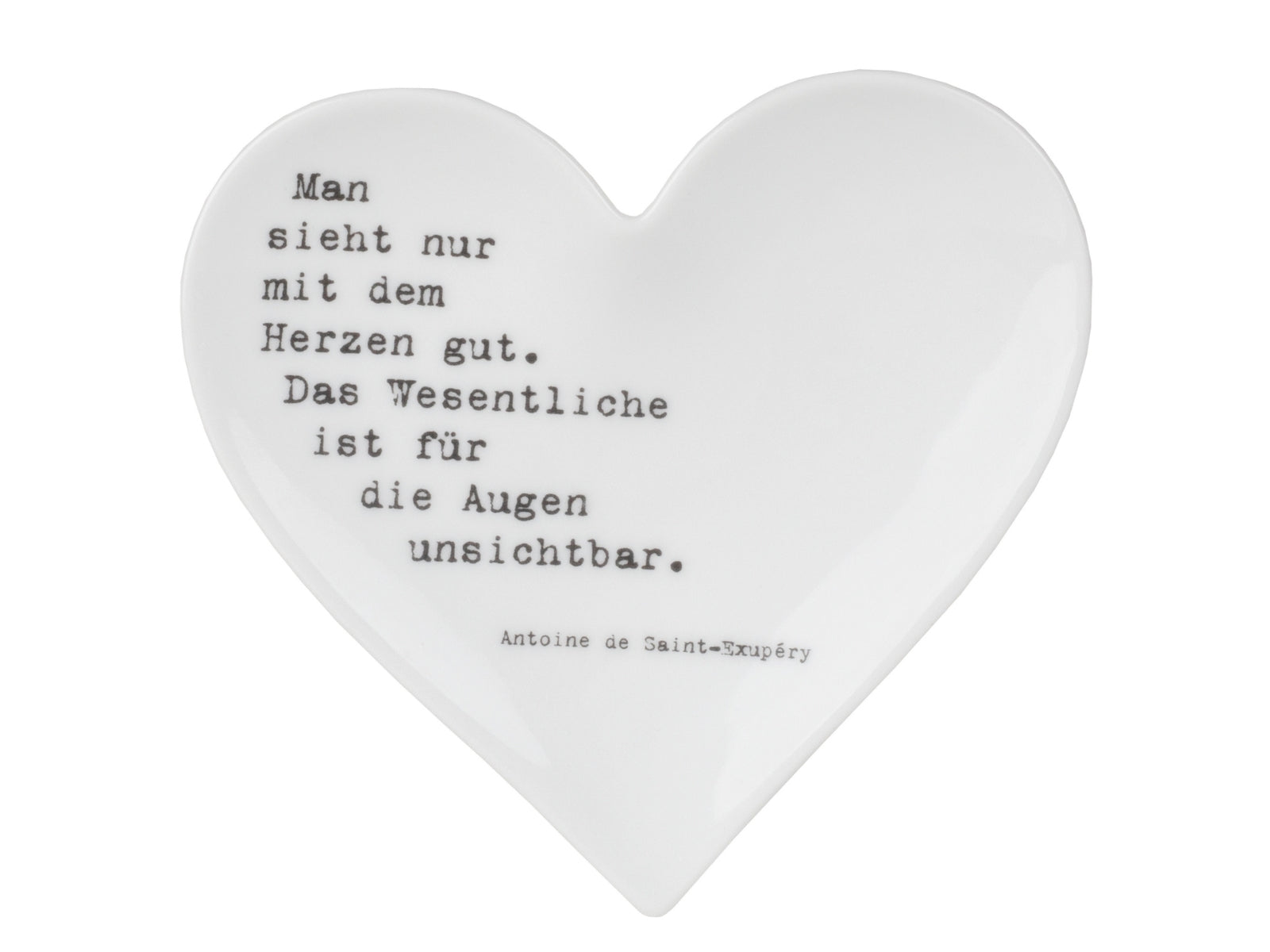 räder Herzteller Man sieht nur mit dem Herzen gut weiß 10x9,3cm - Produktbild 1