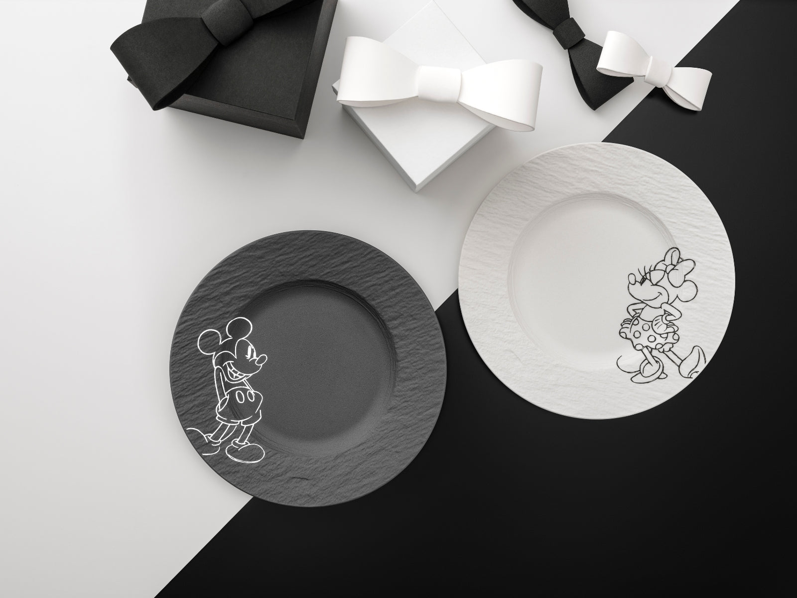 Villeroy & Boch Manufacture Rock - Mickey Mouse Frühstücksteller 2erSet - Produktbild 2