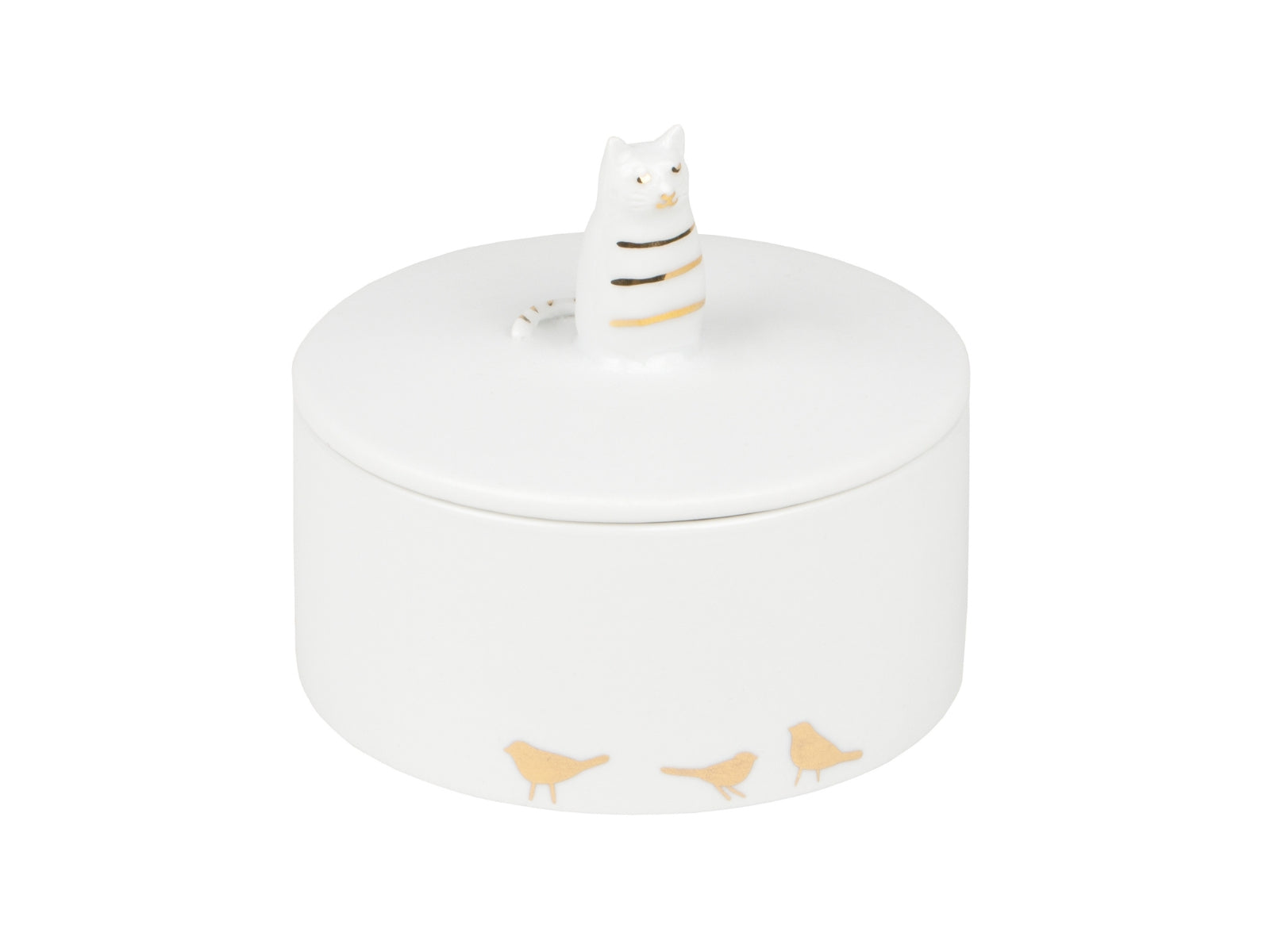 räder Porzellangeschichten Dose Katze weiß 7cm - Produktbild 1
