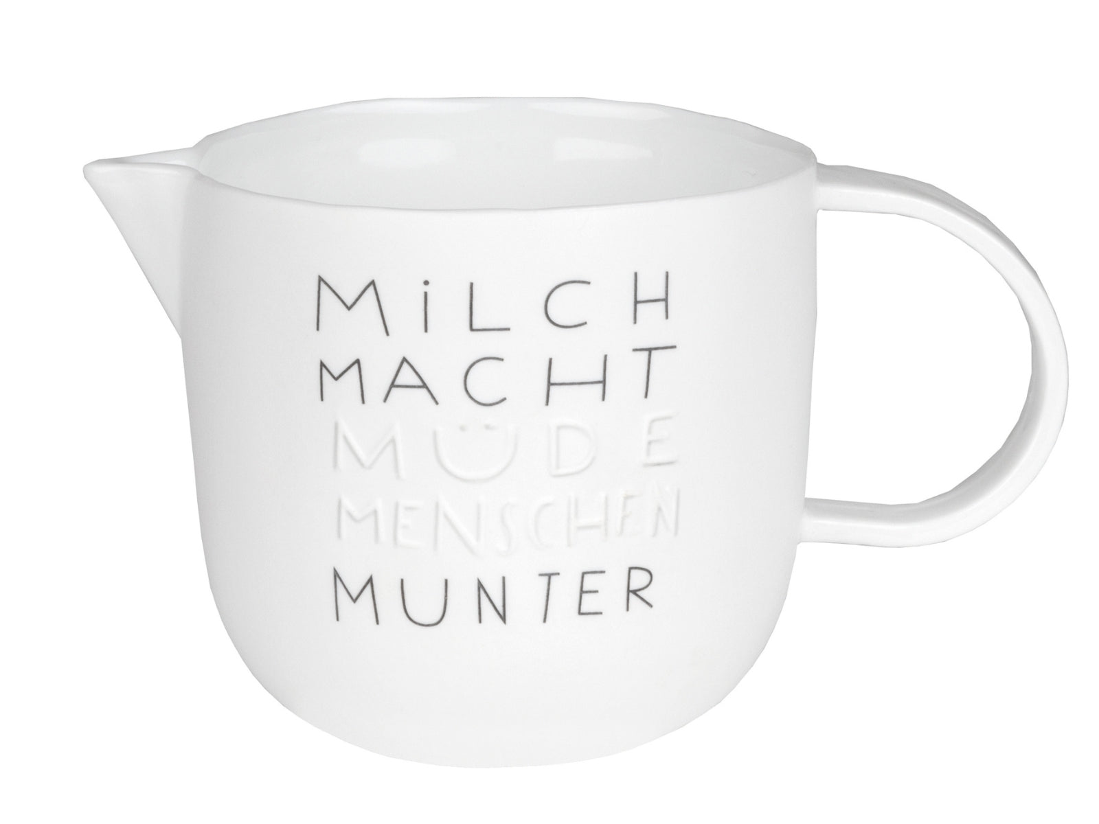 räder Guten Morgen Milchkännchen Milch macht müde Menschen munter weiß 0,25l - Produktbild 1