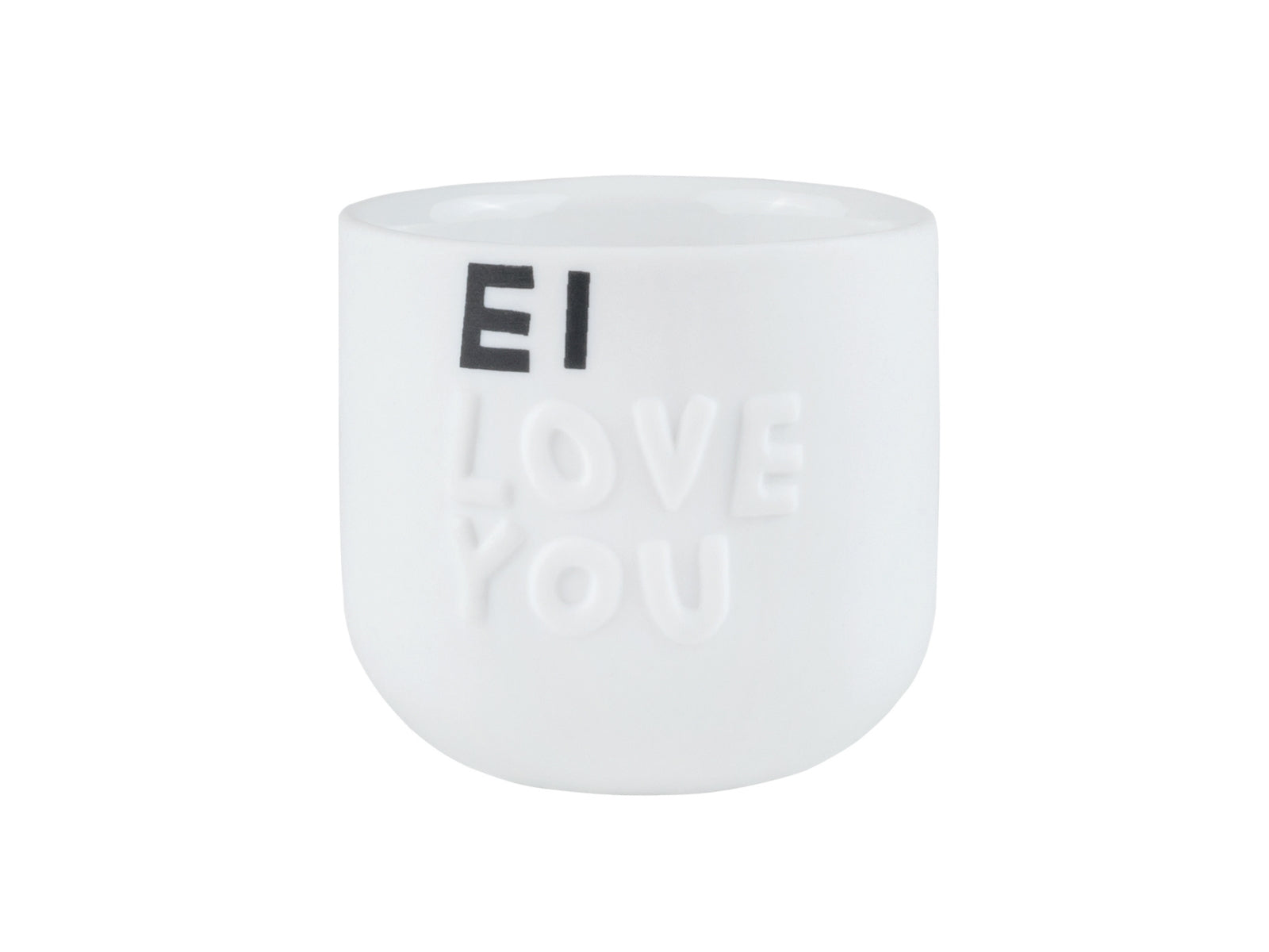 räder Guten Morgen Eierbecher Ei Love you weiß 4,5cm - Produktbild 1
