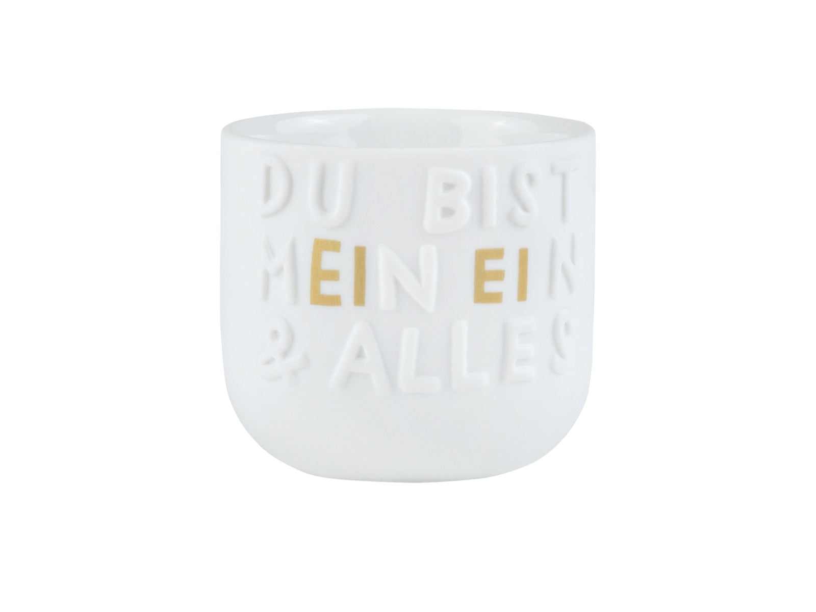 räder Guten Morgen Eierbecher Ein & Alles weiß 4,5cm - Produktbild 1