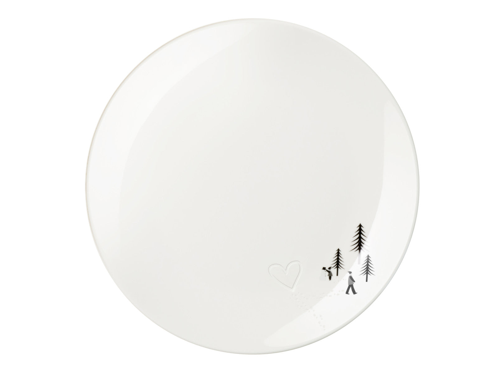 ASA joy Dessertteller heart in the snow  21cm Freisteller 1