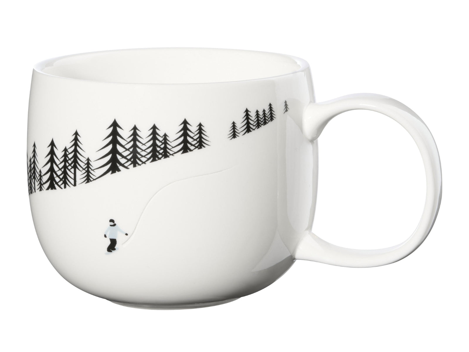 ASA Selection joy snow tracks Henkelbecher snowboarding 0,4l - Produktbild 1
