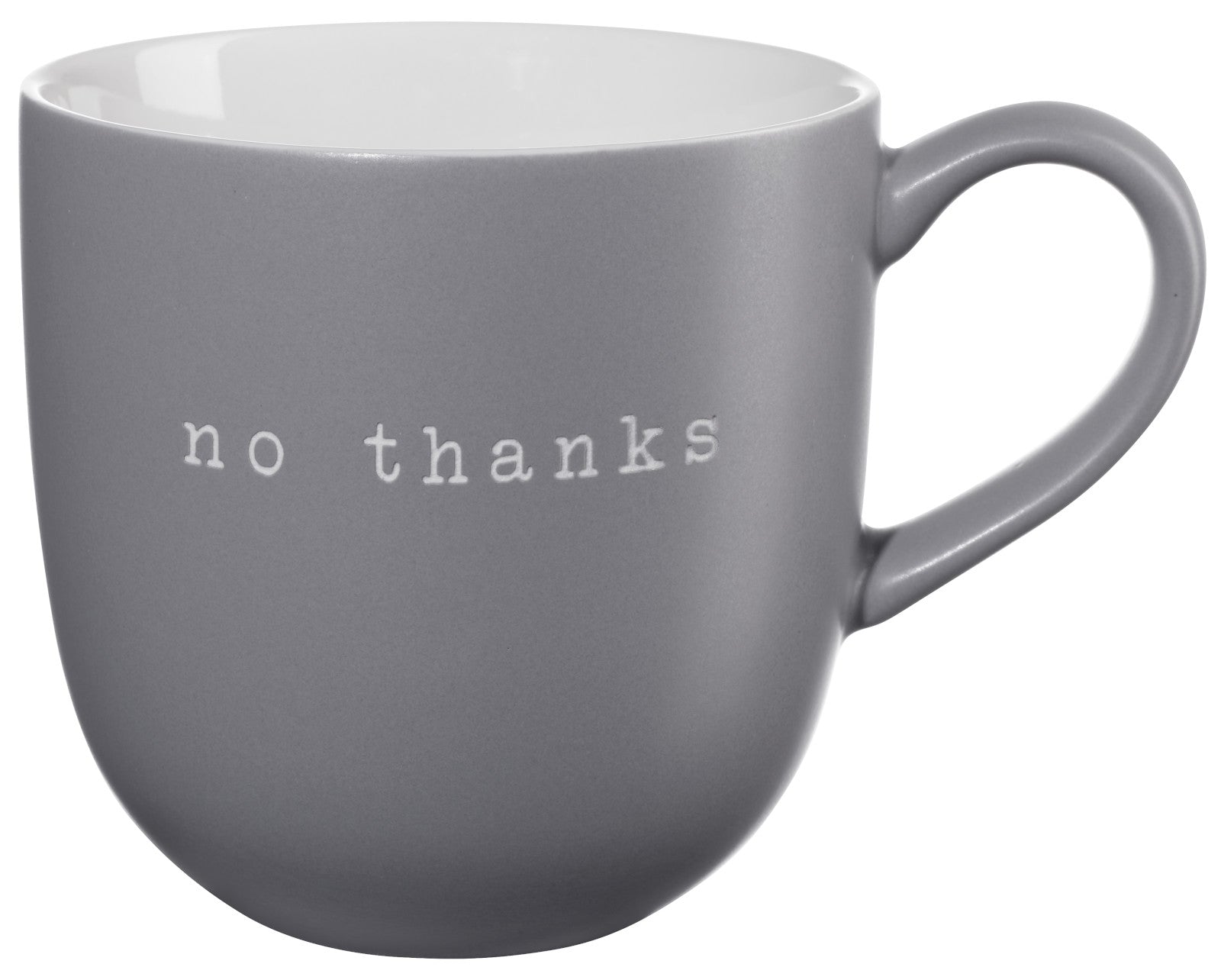 ASA hey! Henkelbecher no thanks grau 0,35l Freisteller