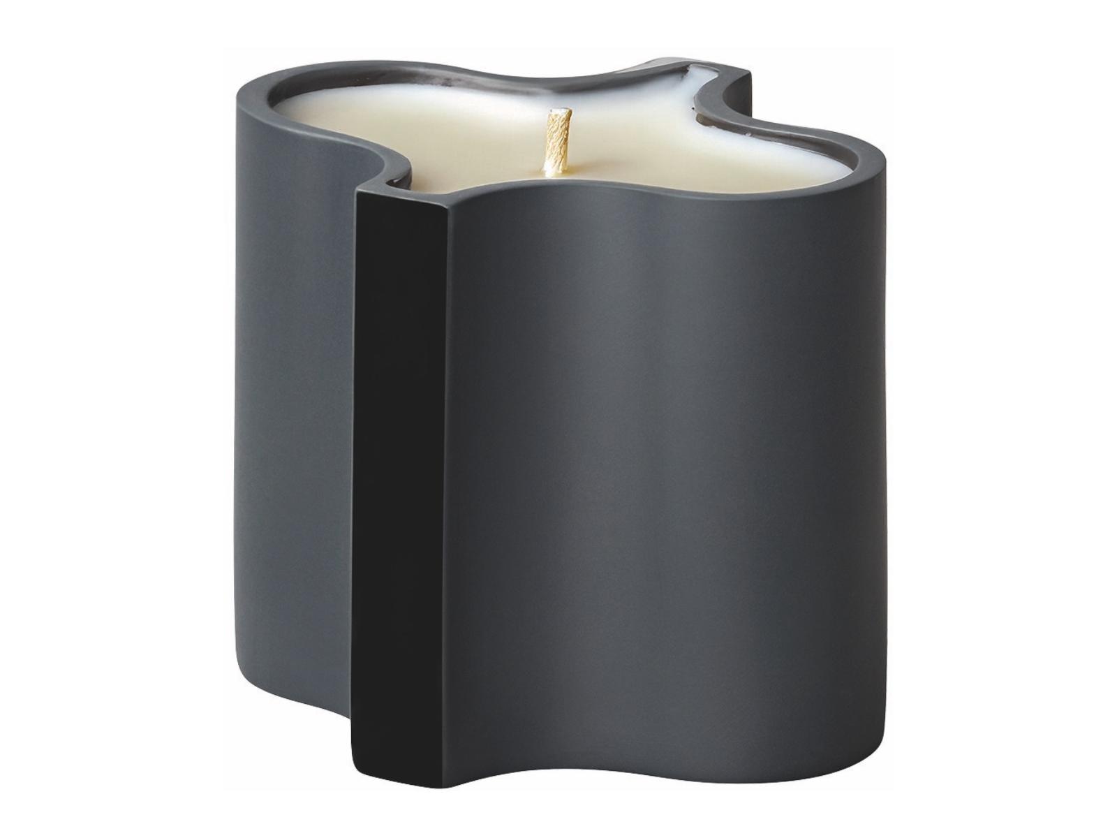 Rosenthal Ripple Duftkerze schwarz 8,4cm 1tlg - Produktbild 1