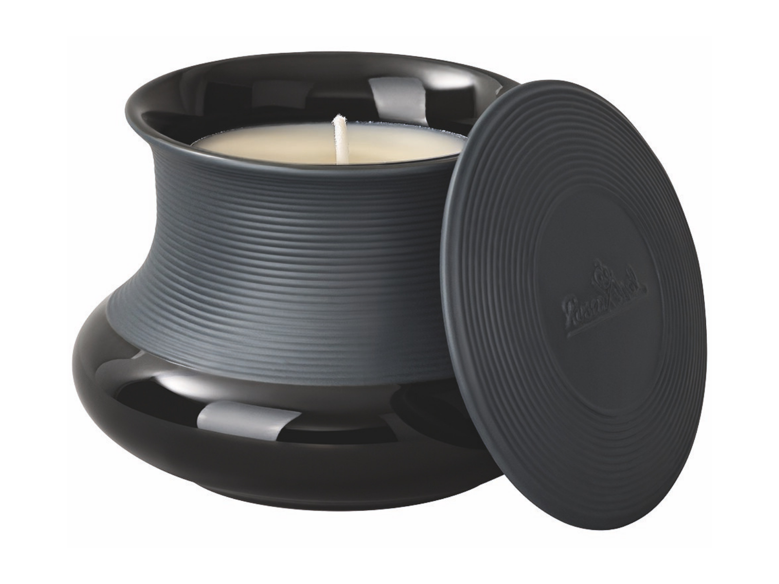 Rosenthal Viiva Duftkerze klein schwarz 8,2cm 2tlg - Produktbild 1