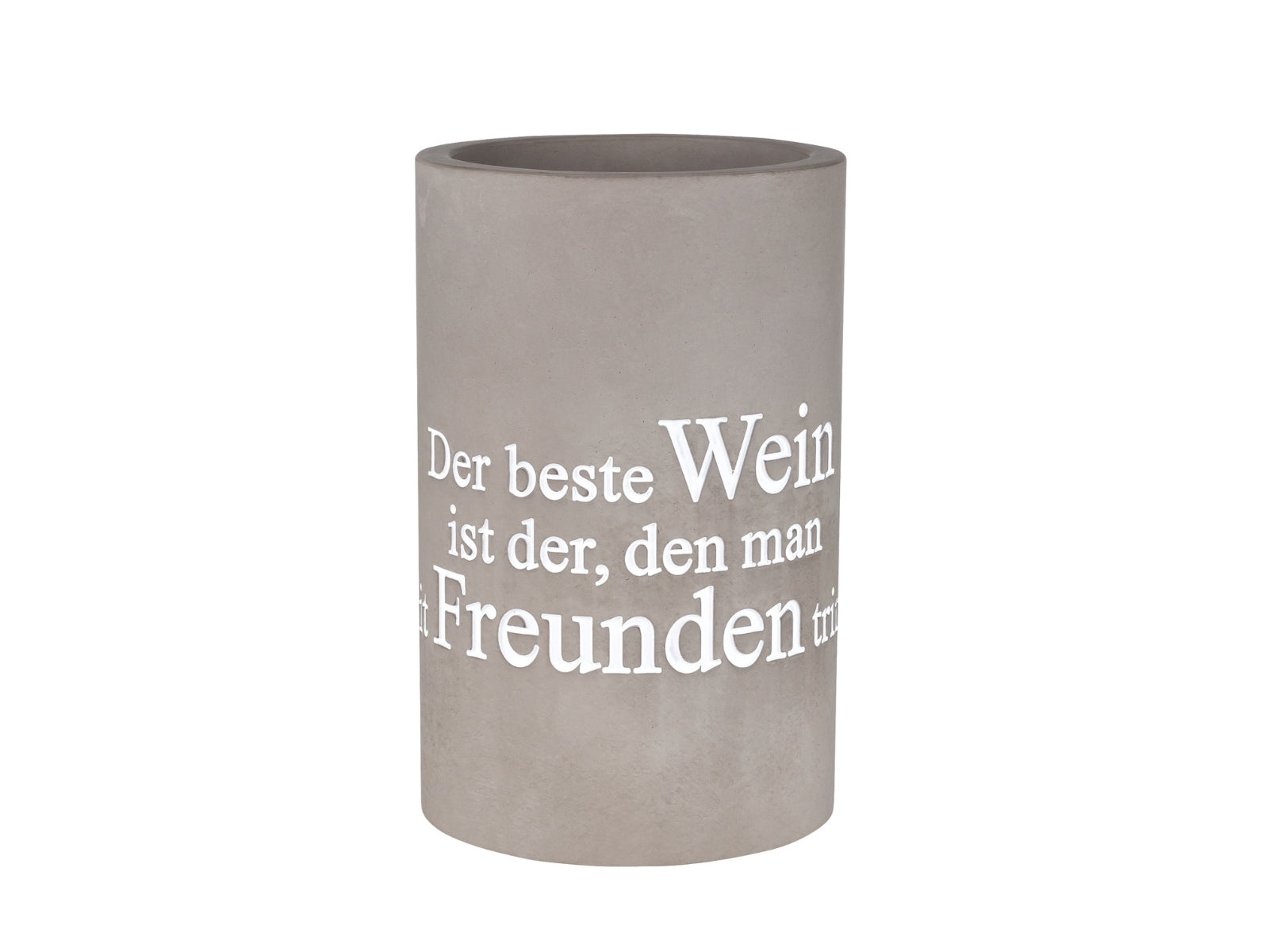räder Flaschenkühler Der beste Wein grau 21,5cm - Produktbild 1